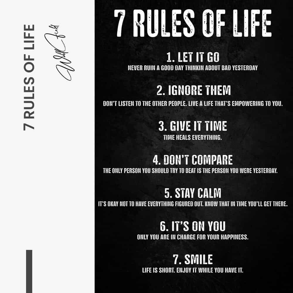 7 Rules of Life - Glas