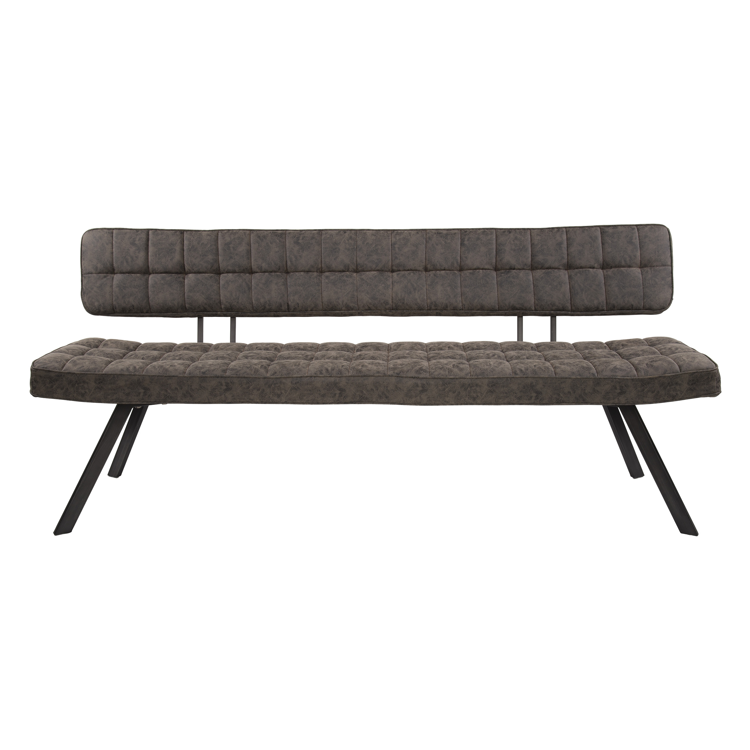Esszimmersofa 180 cm – Wax PU dunkelbraun