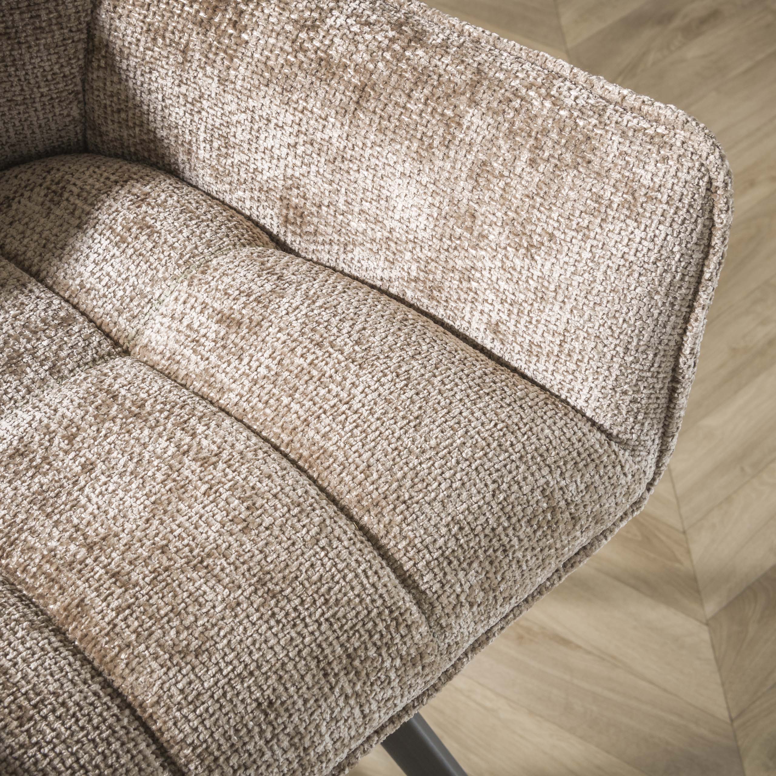 Barstuhl Raster drehbar – 2er-Set – Hoven Champagner