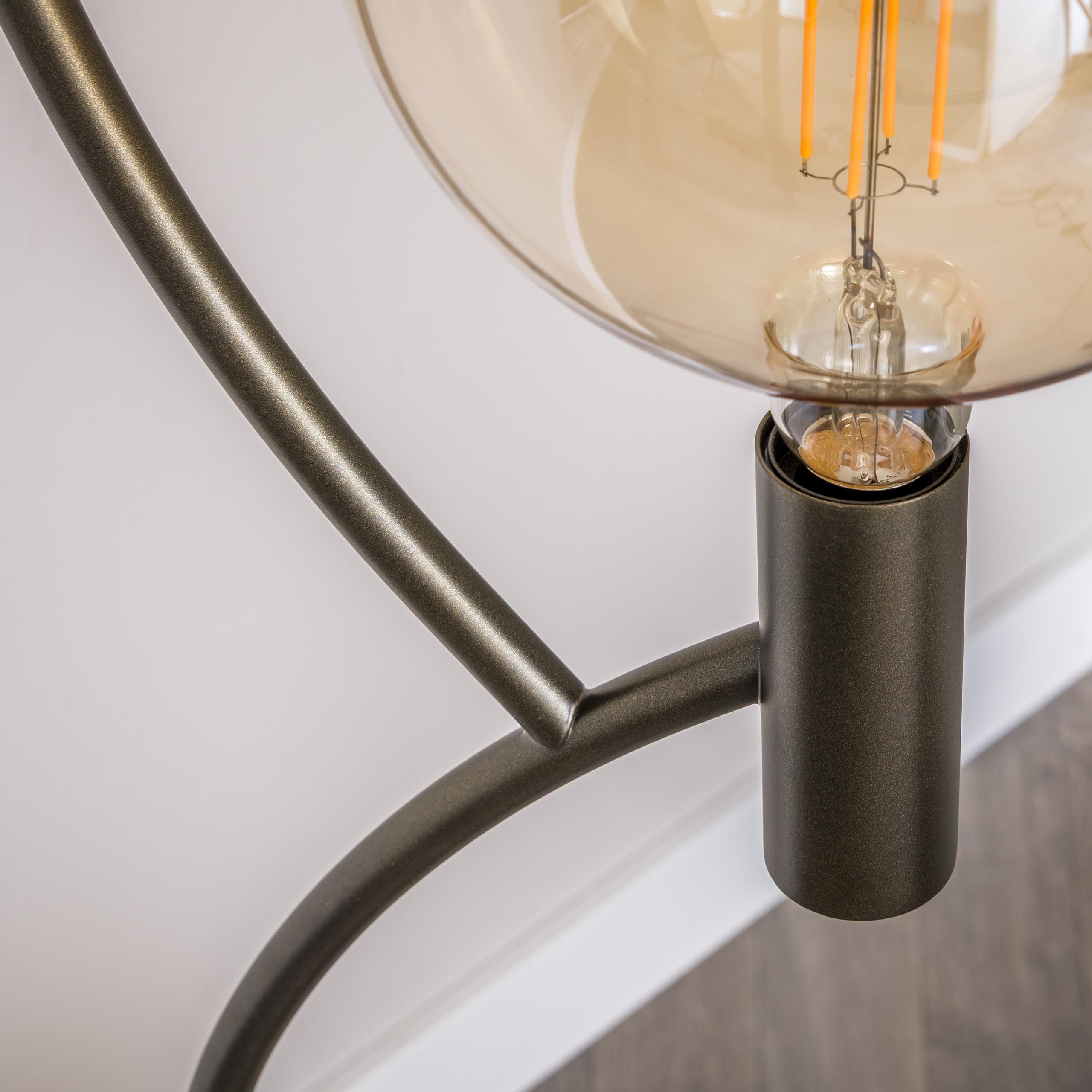 Stehleuchte Arcus 3-flammig Siennabraun