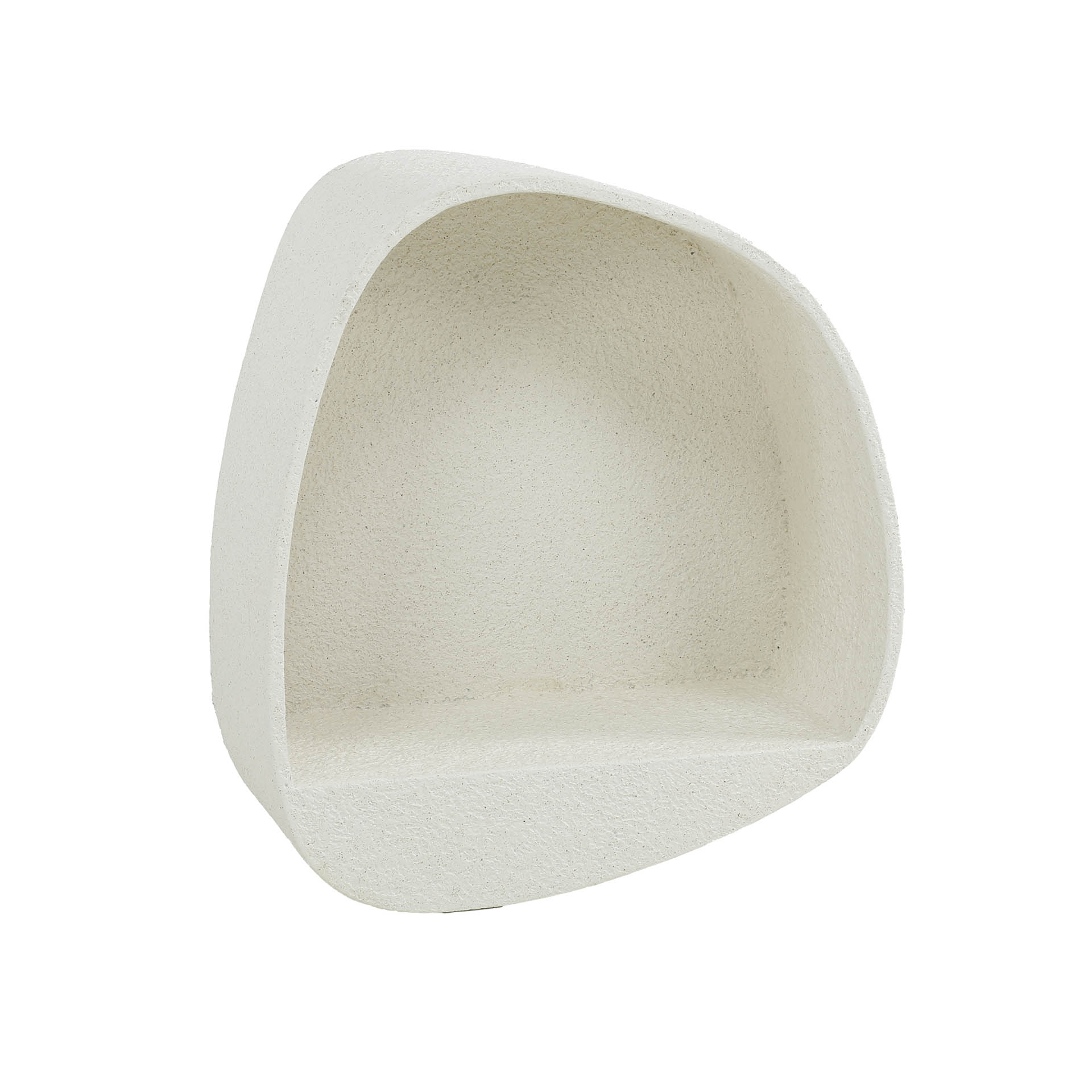 Wandregal Stein breit / Marmorverbundstoff