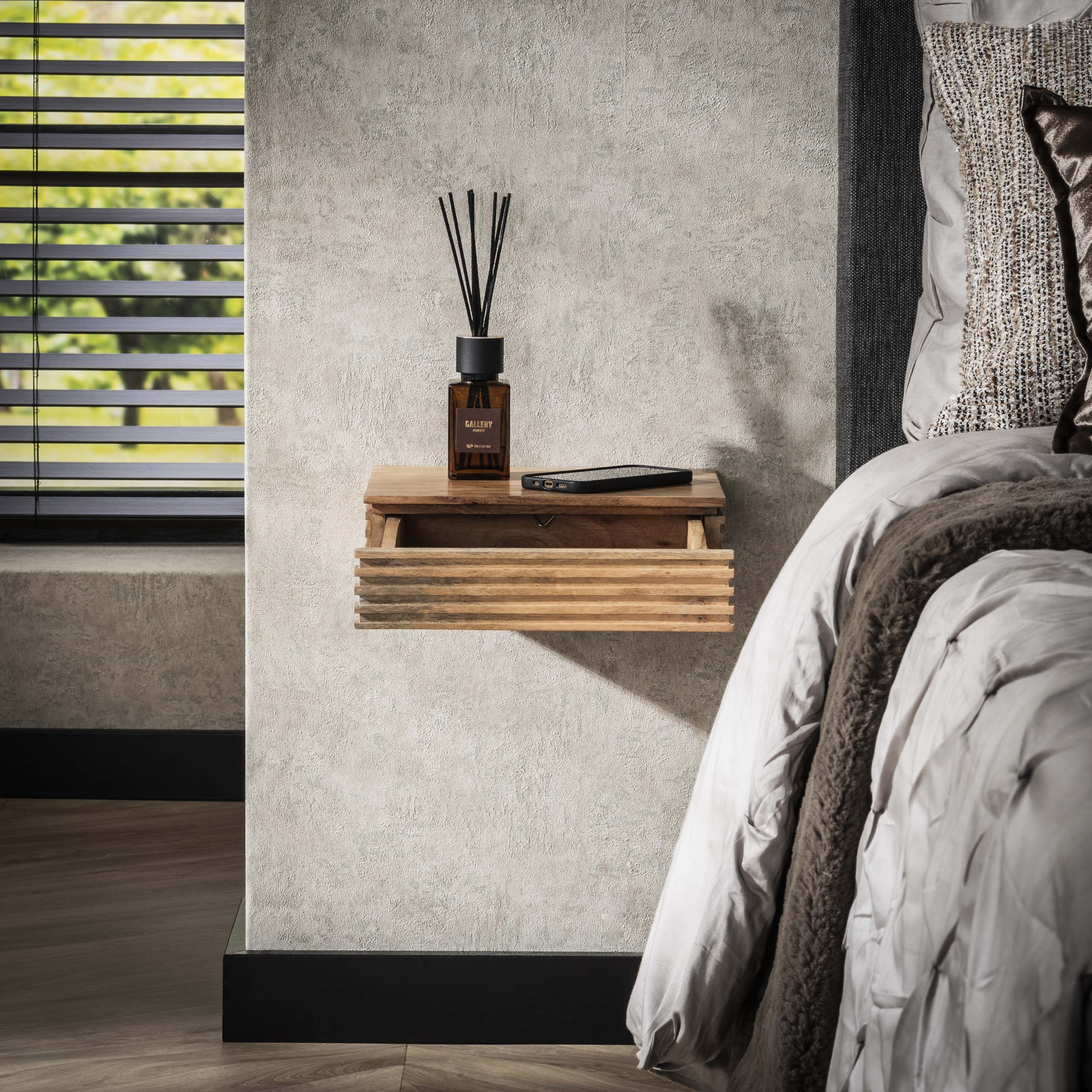 Nachttisch Layer XS 1 Schublade – 2er-Set – Massive Akazie