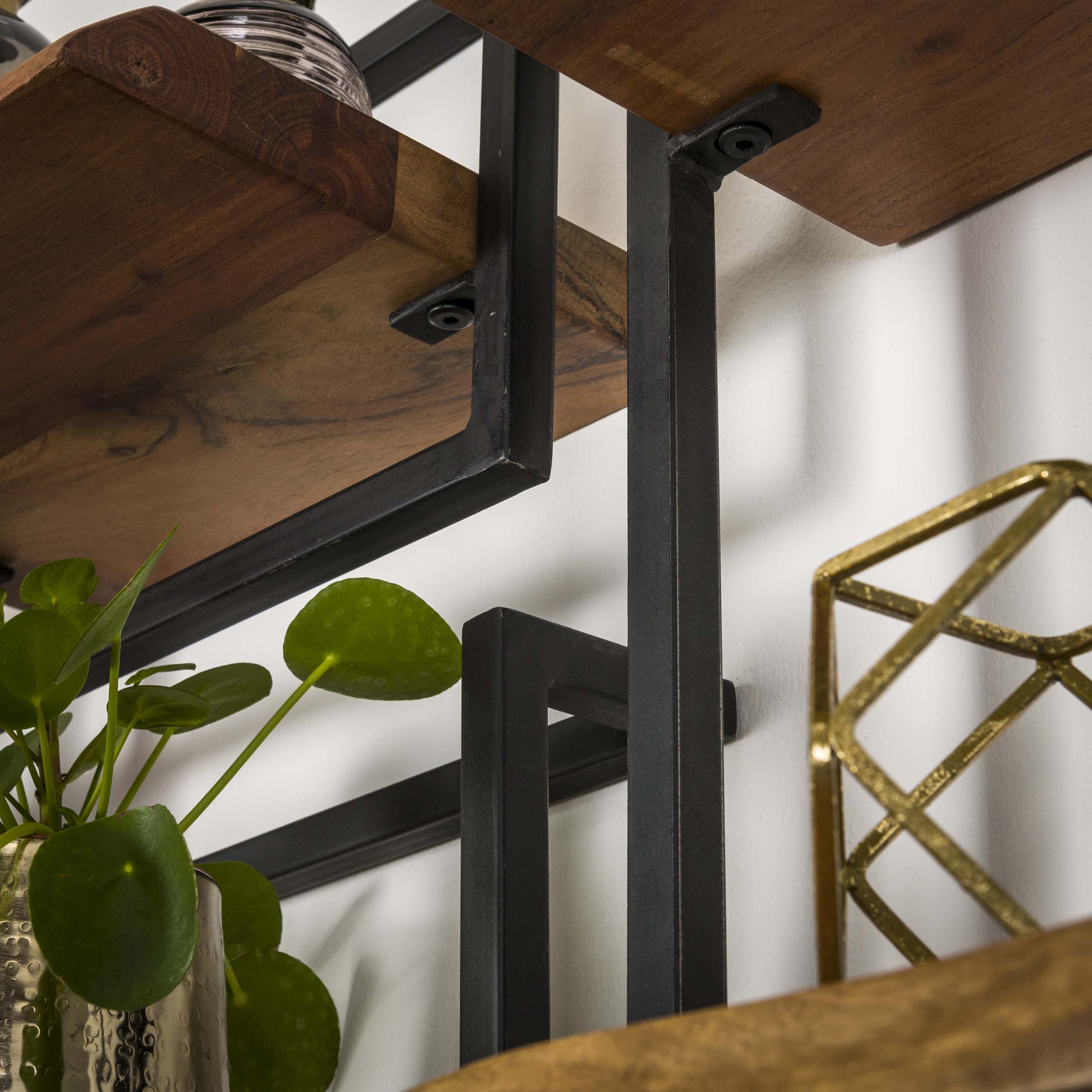 Wandregal Edge Frame 30 cm – Massive Akazie