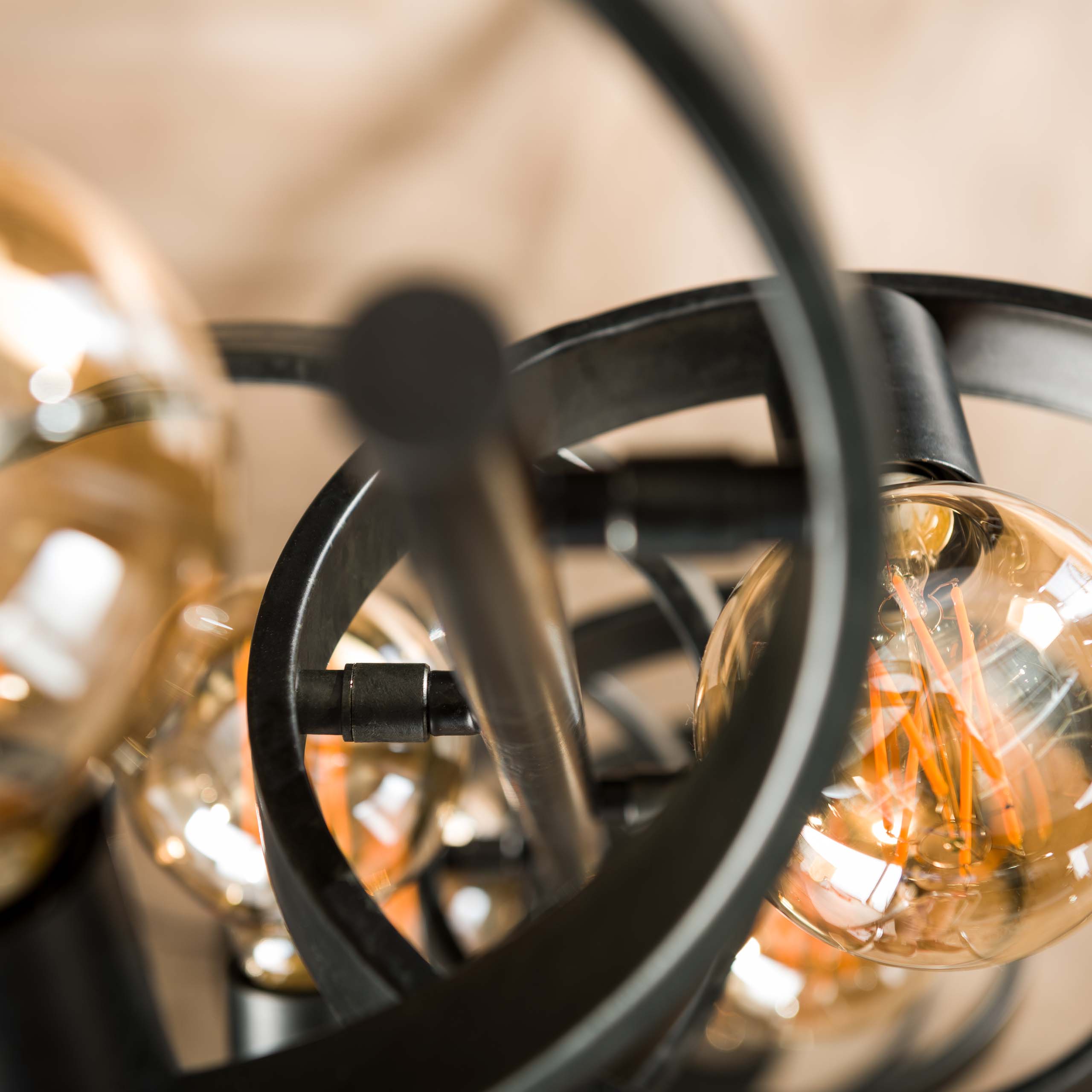 Stehleuchte 8L schwebend / Anthrazit