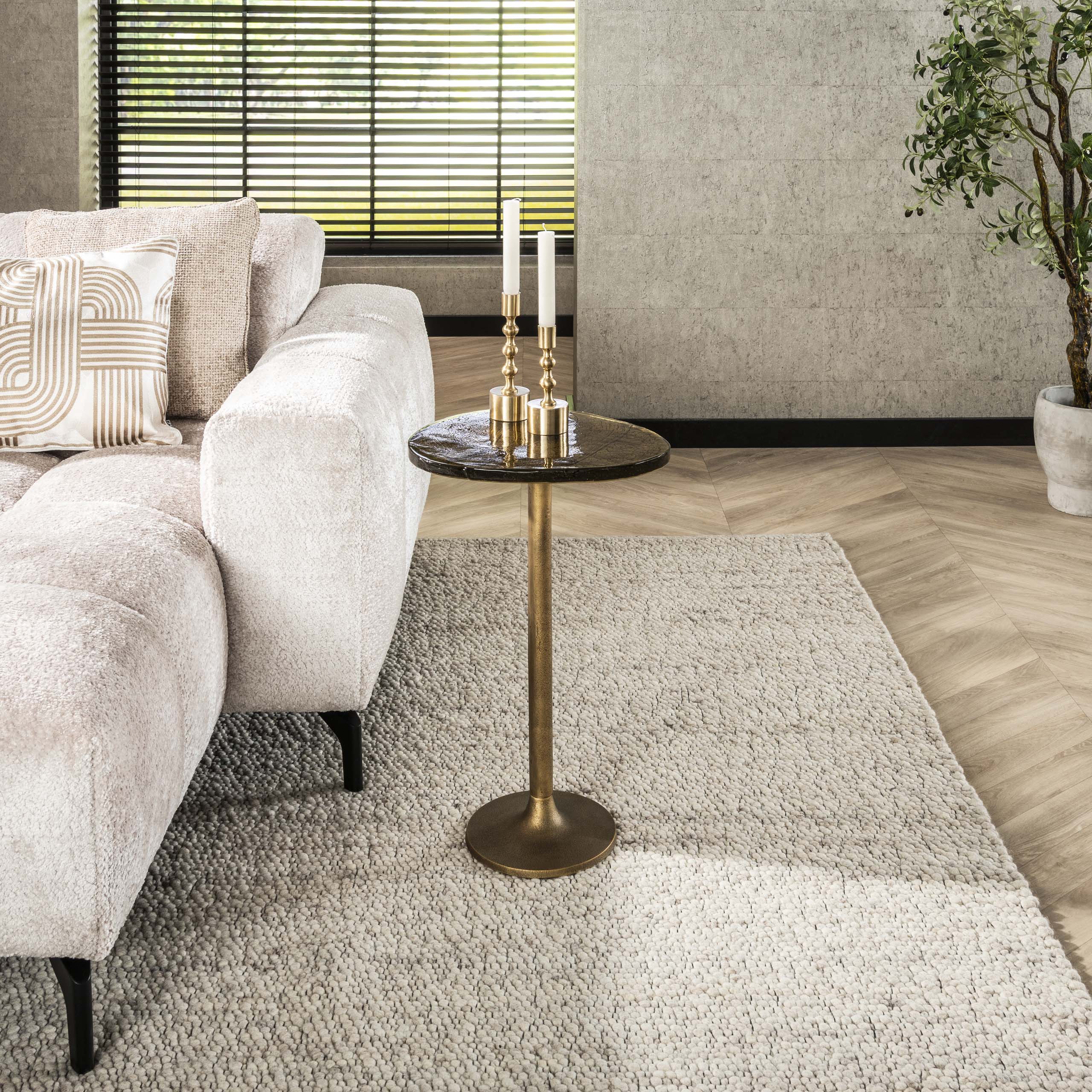 Beistelltisch Eclipse hoch – Antikgold