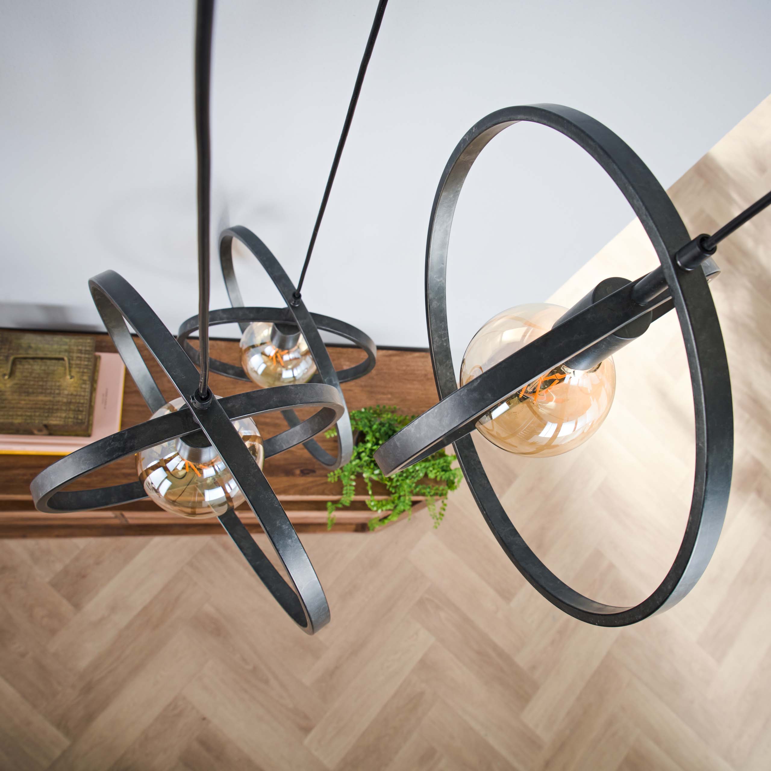 Hängelampe 3L Endlos gestuft