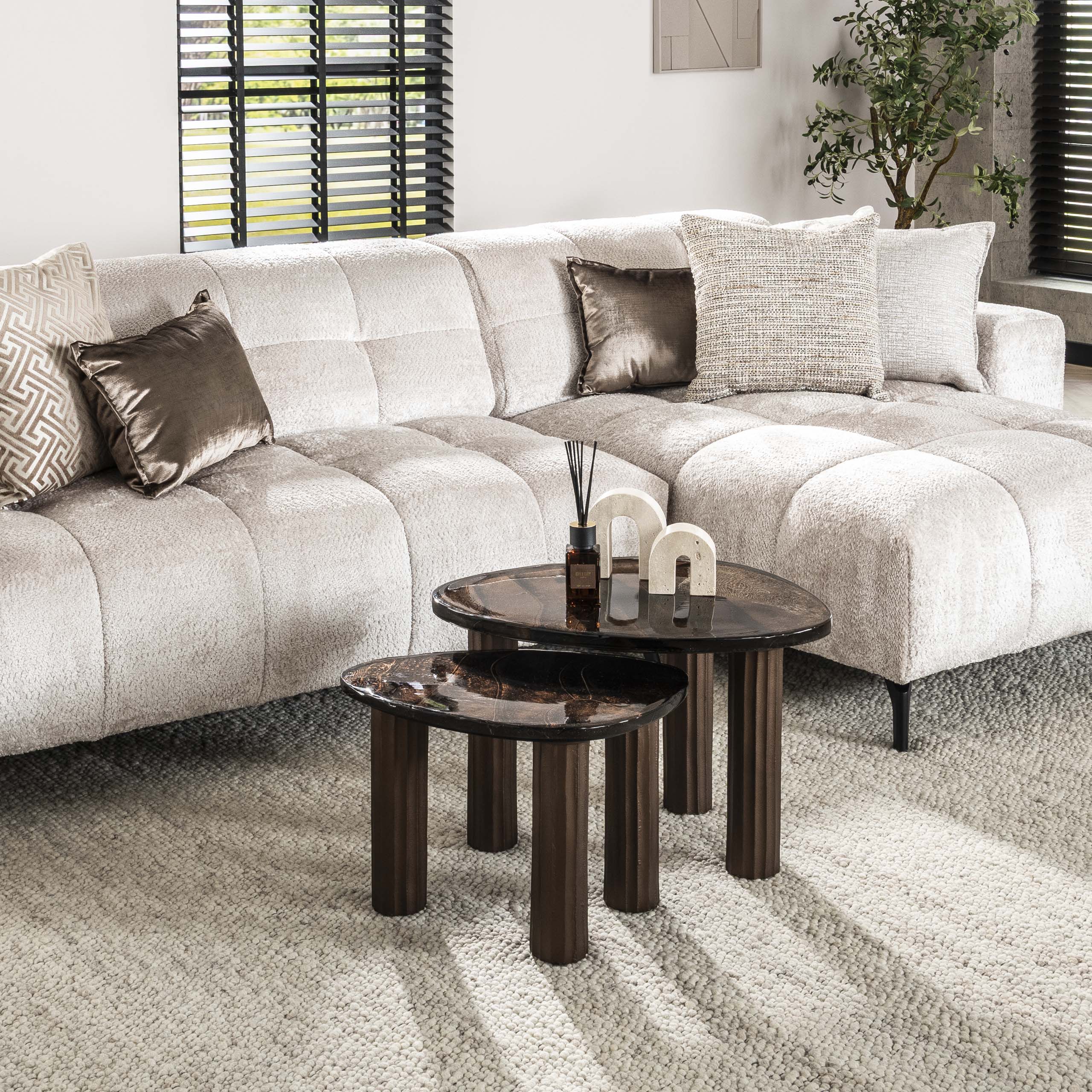 Couchtisch Eclipse S - Antikes Kupfer