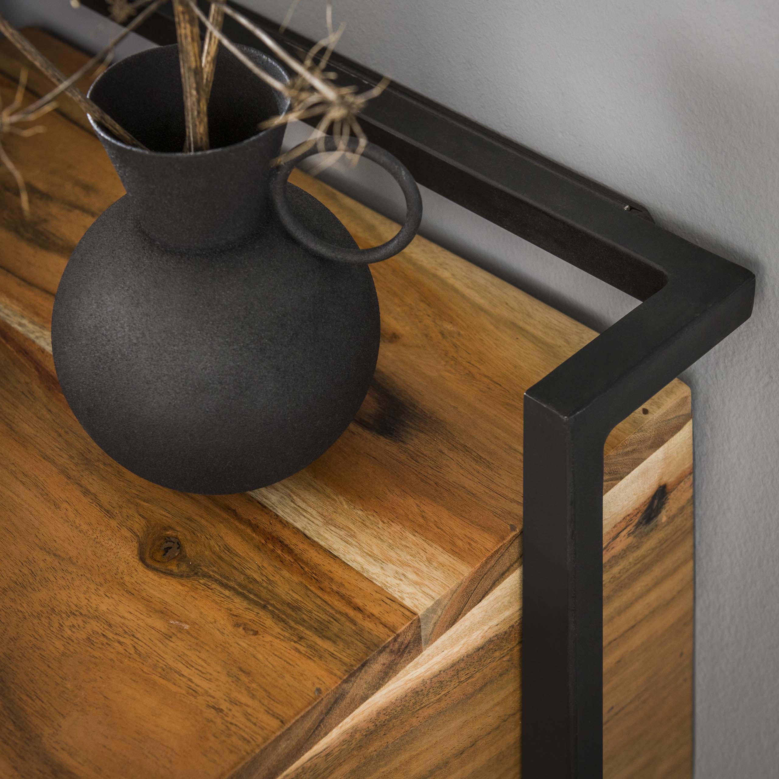 Nachttisch Air Solid - 1 Schublade - Massive Akazie