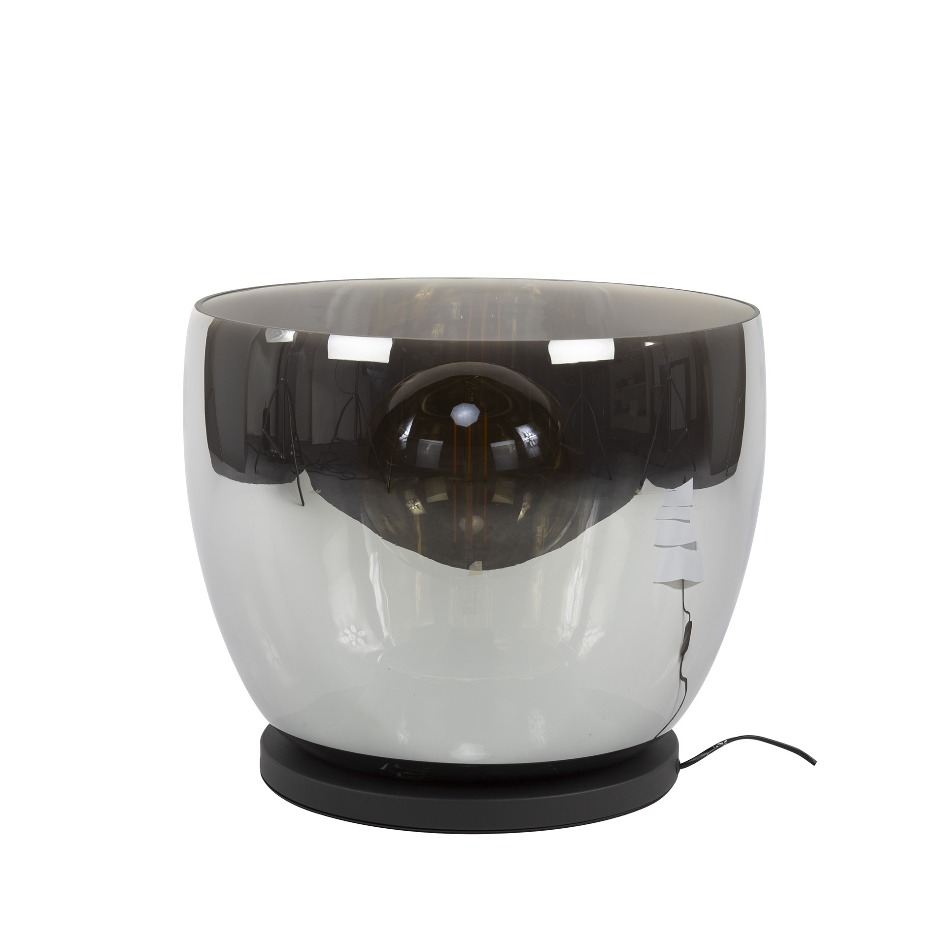 Stehleuchte UP XXL 1-flammig – Rauchgraues Glas