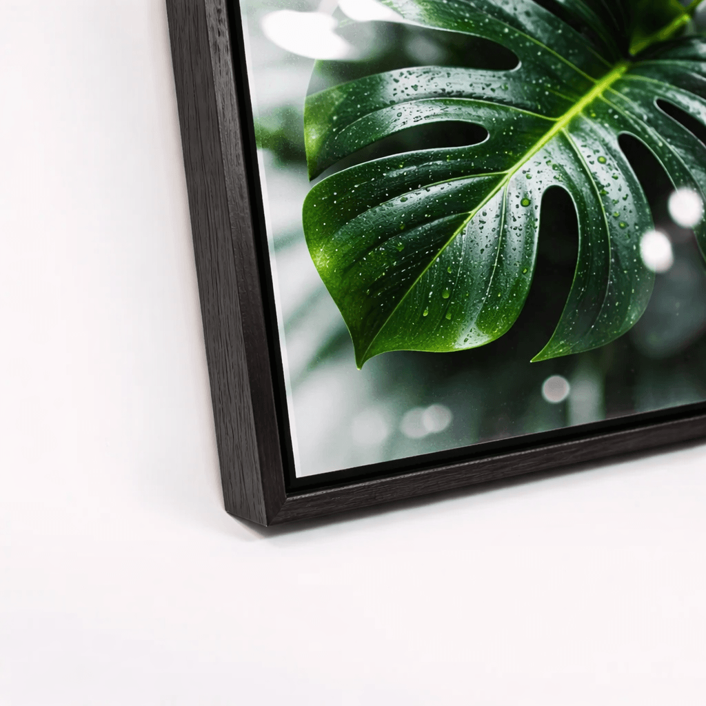 Baklijst - Zwart (Glasschilderij)