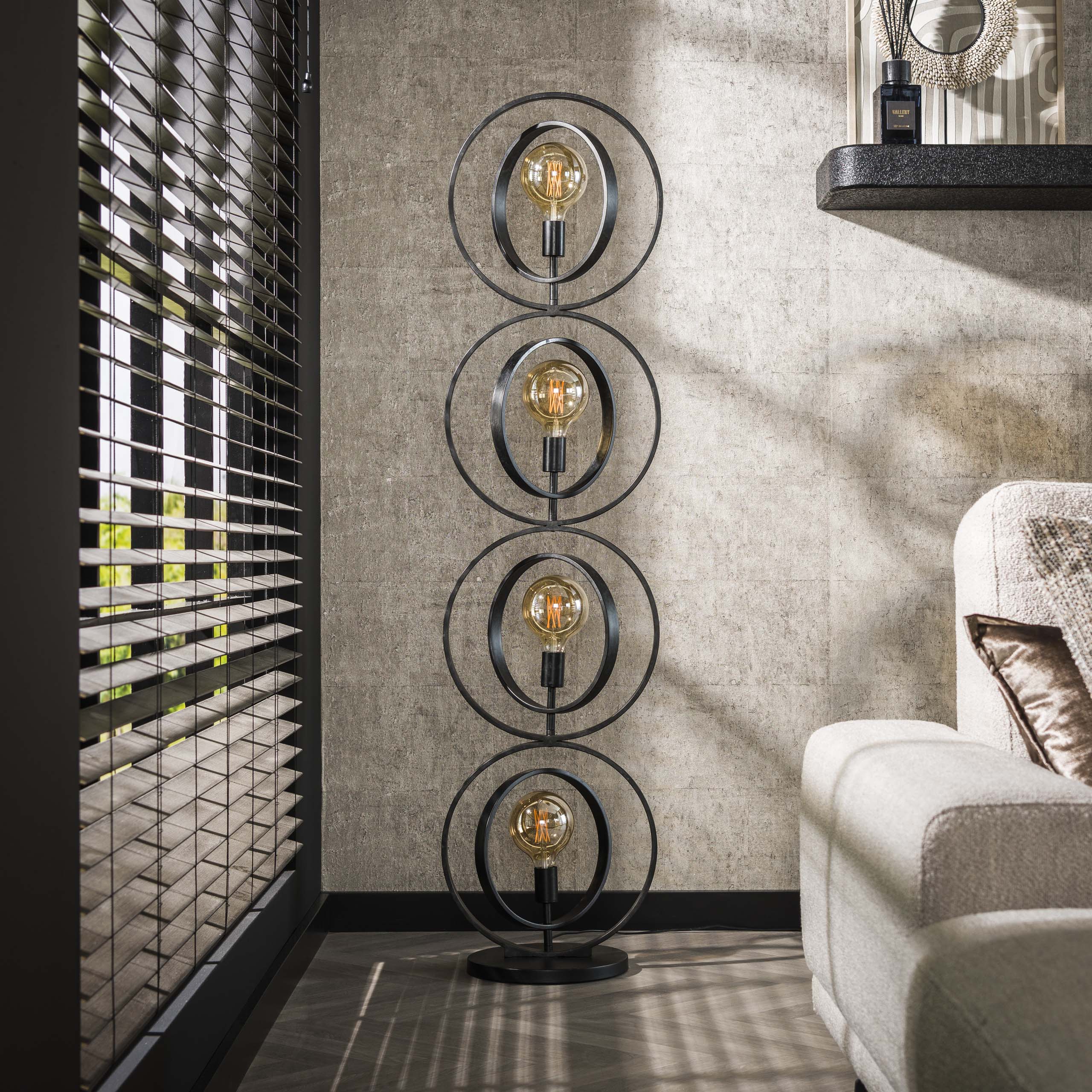 Stehleuchte Turn Around 4-flammig – Anthrazit
