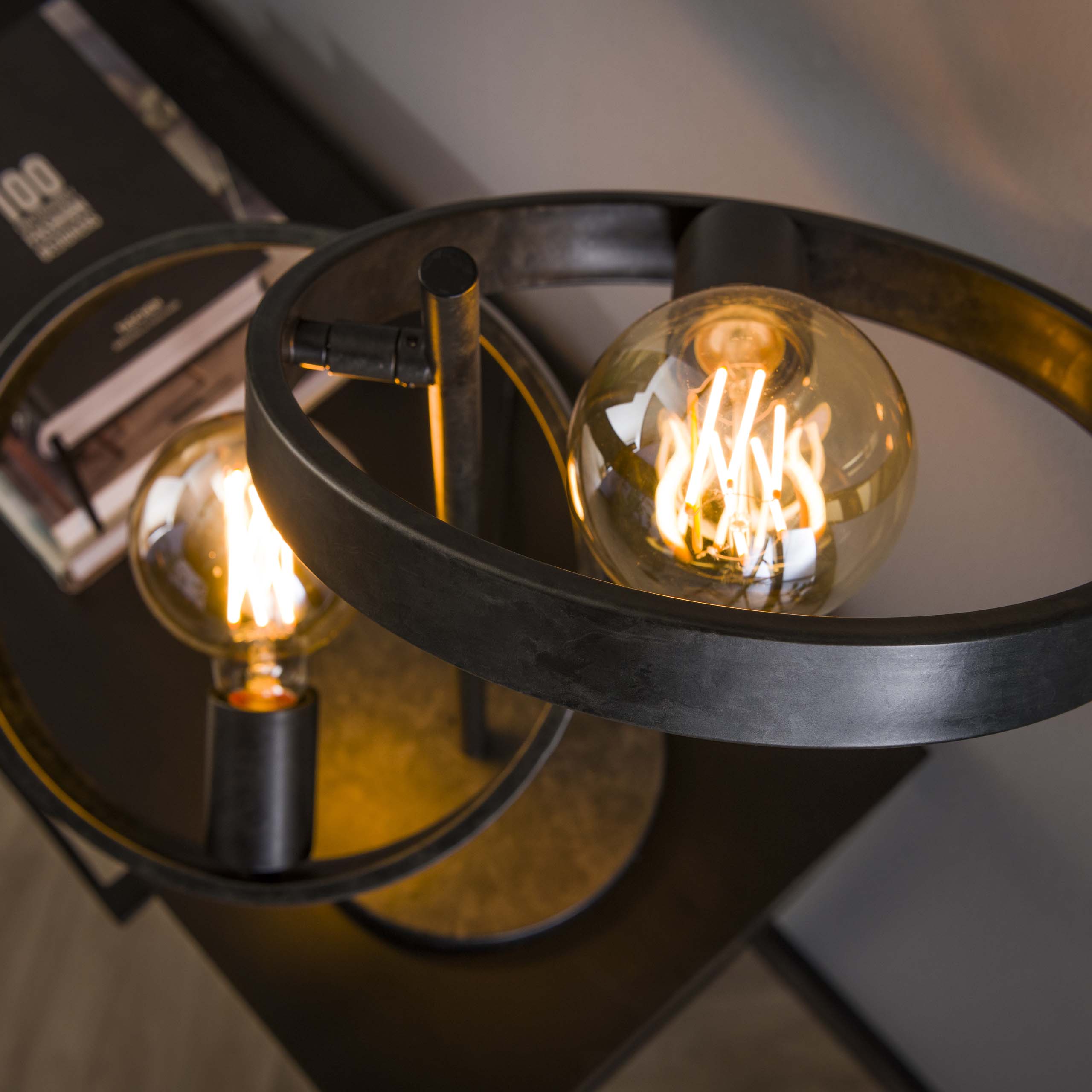 Tischlampe 2L Hover / Anthrazit