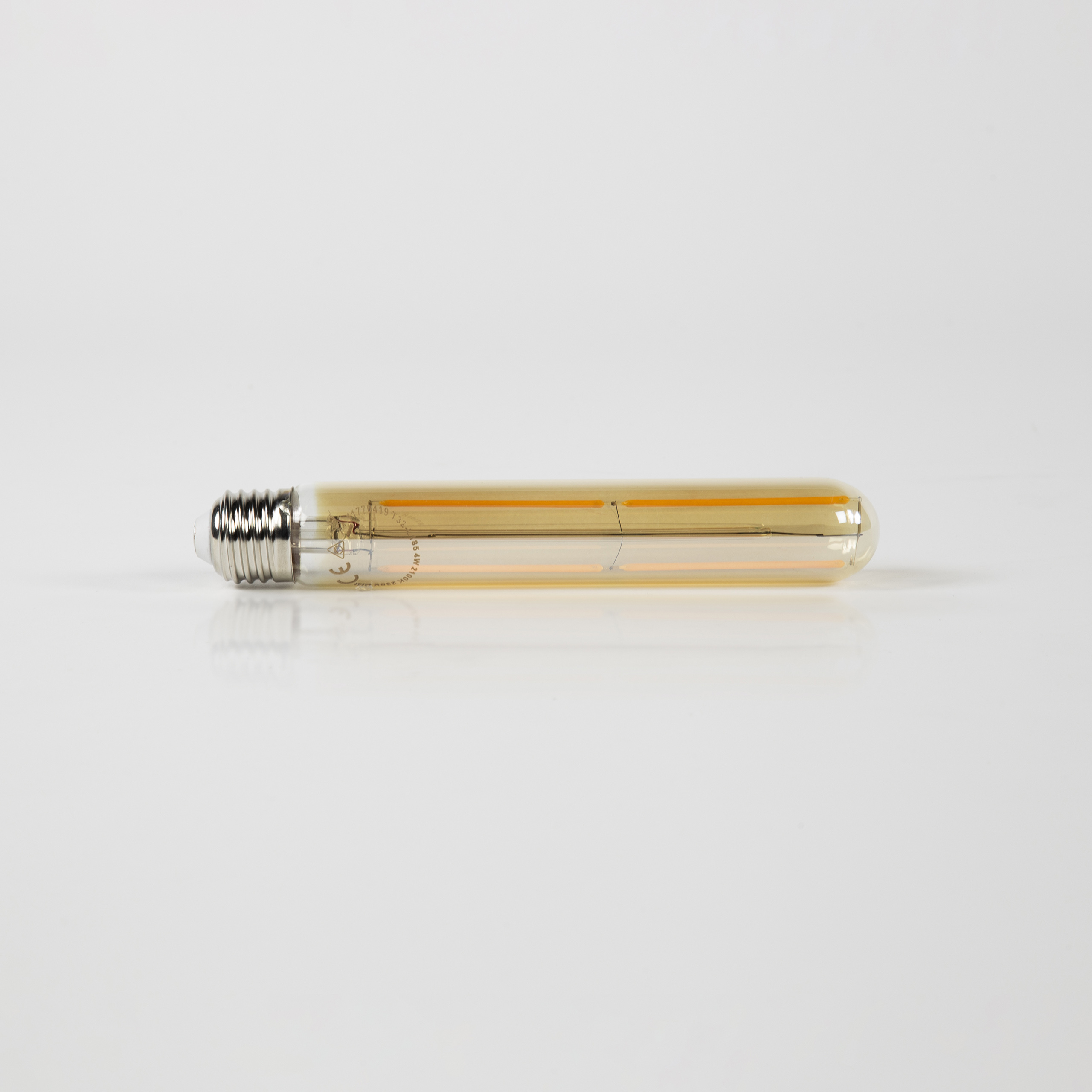 Lichtquelle LED [T32-L185] Filamentröhre 18,5 cm – E27 4W 2100K 280lm dimmbar / Braunglas