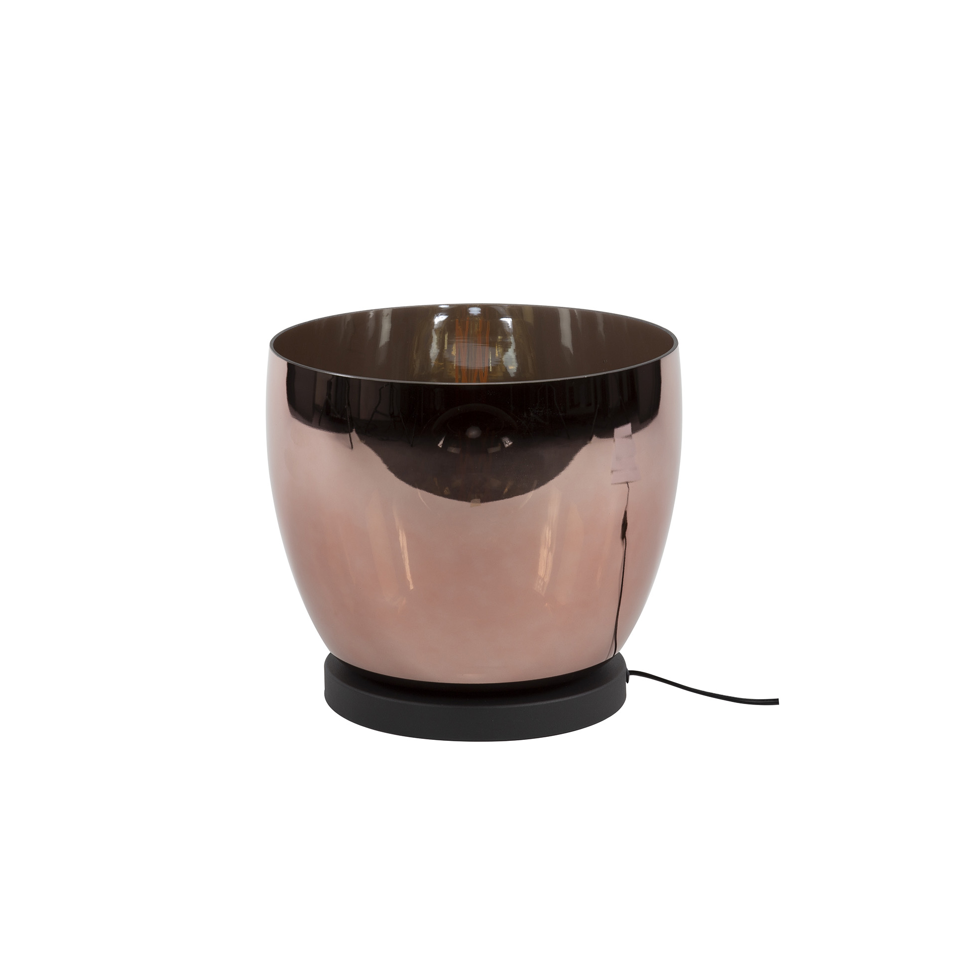 Stehleuchte UP L 1-flammig - Kupferglas