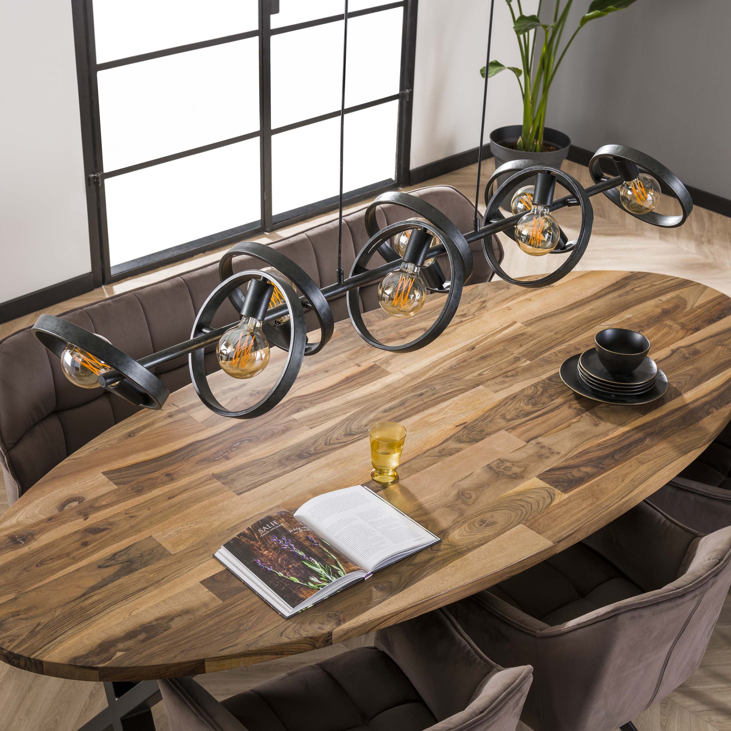 Hängelampe 8L Hover / Anthrazit