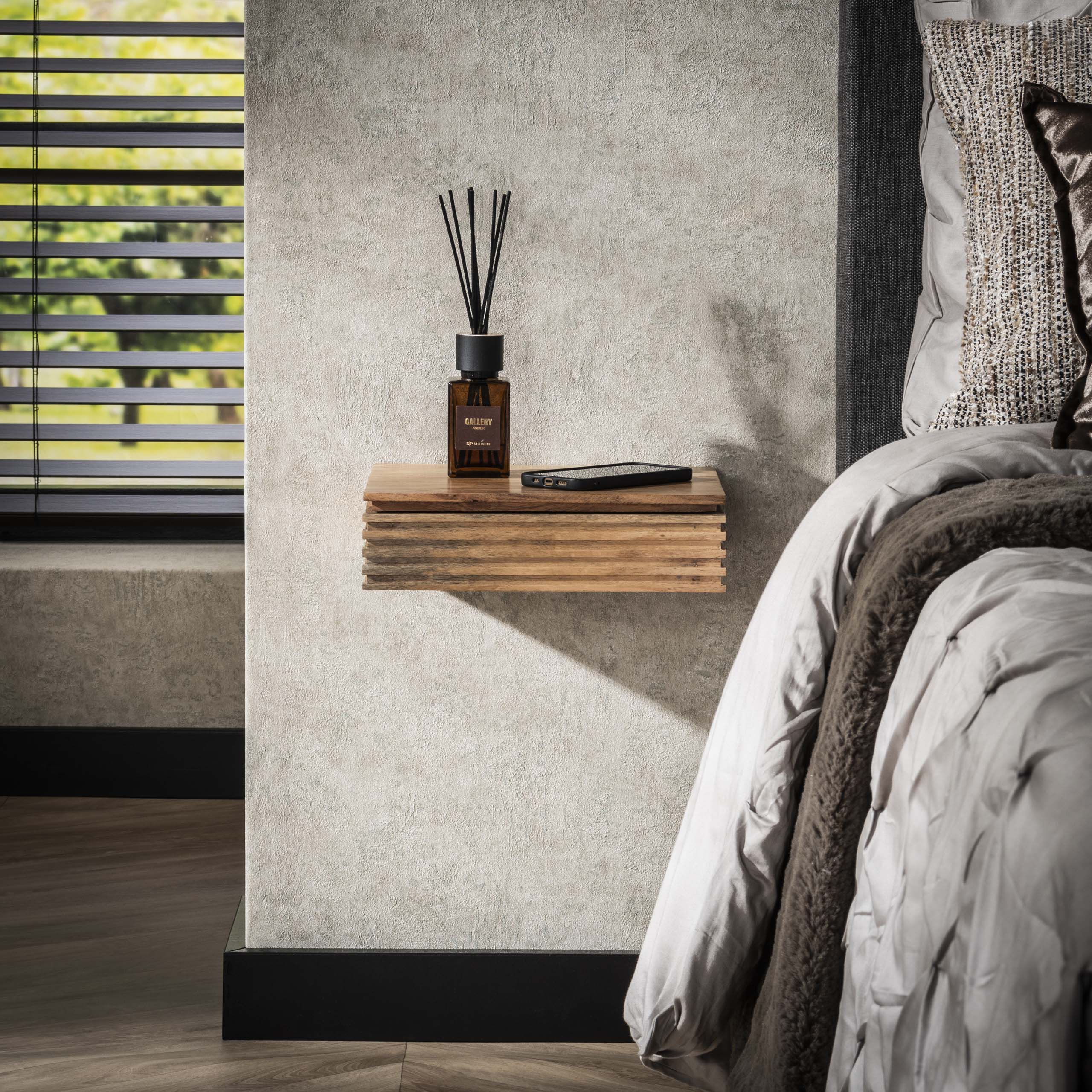 Nachttisch Layer XS 1 Schublade – 2er-Set – Massive Akazie