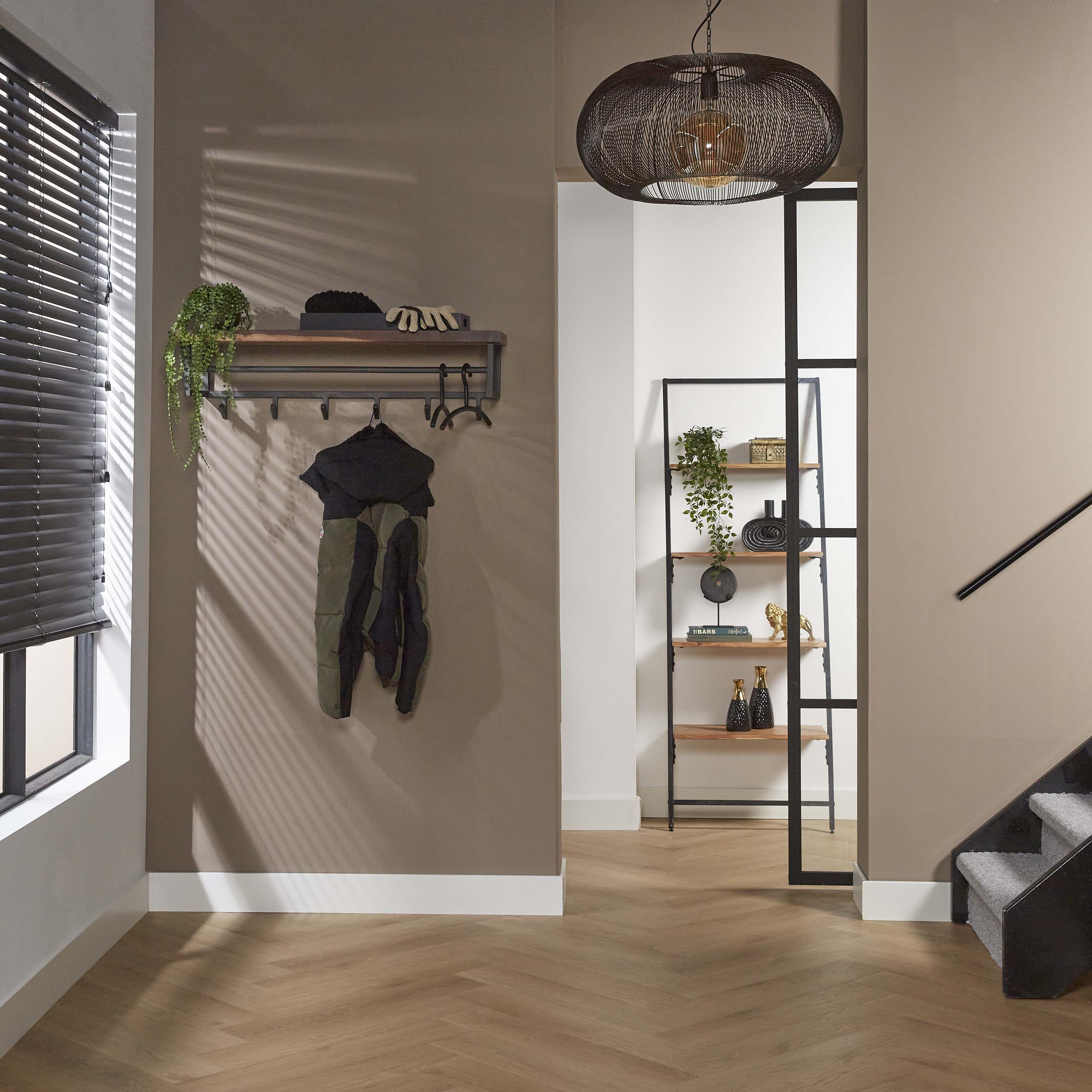 Garderobe Daytona Hutablage 6 Haken - Massive Saja