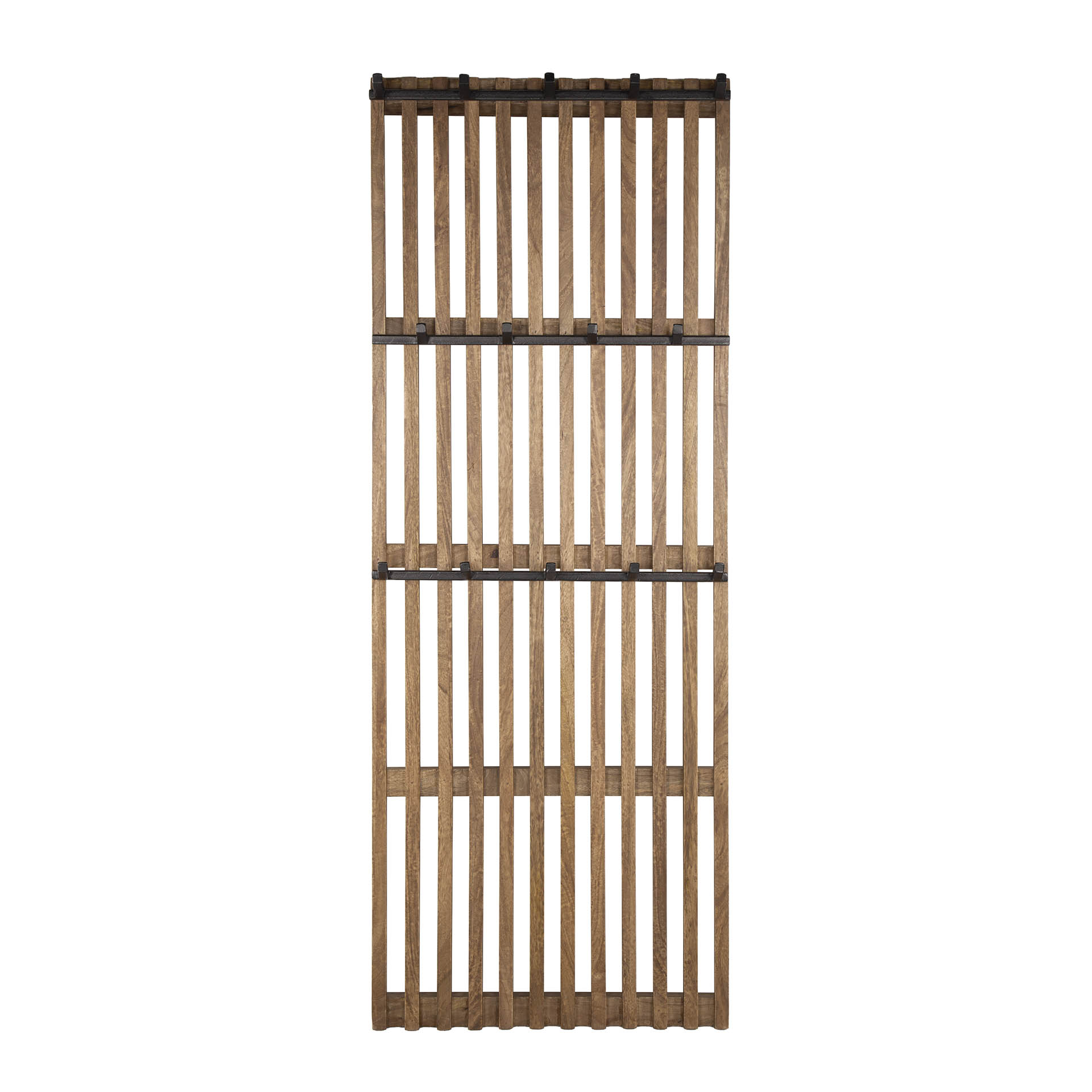 Garderobenständer 14 Haken Tweak / Solide Mango-Sandfarbe