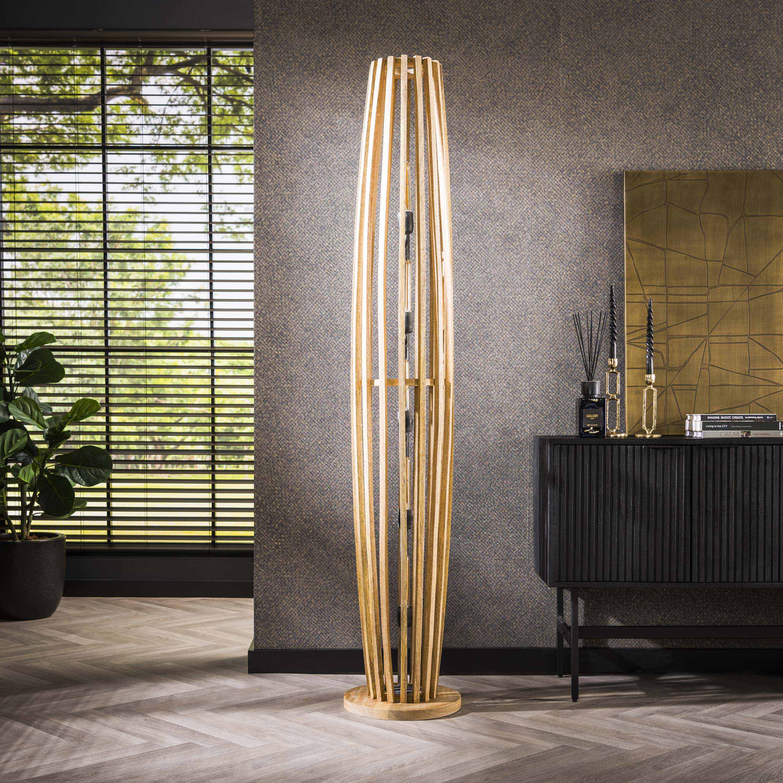 Stehleuchte 5L Orbit XL / Mango massiv natur