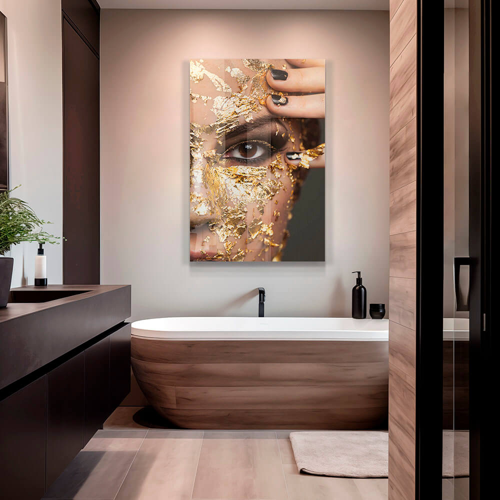 Schwarz & Gold Gemälde