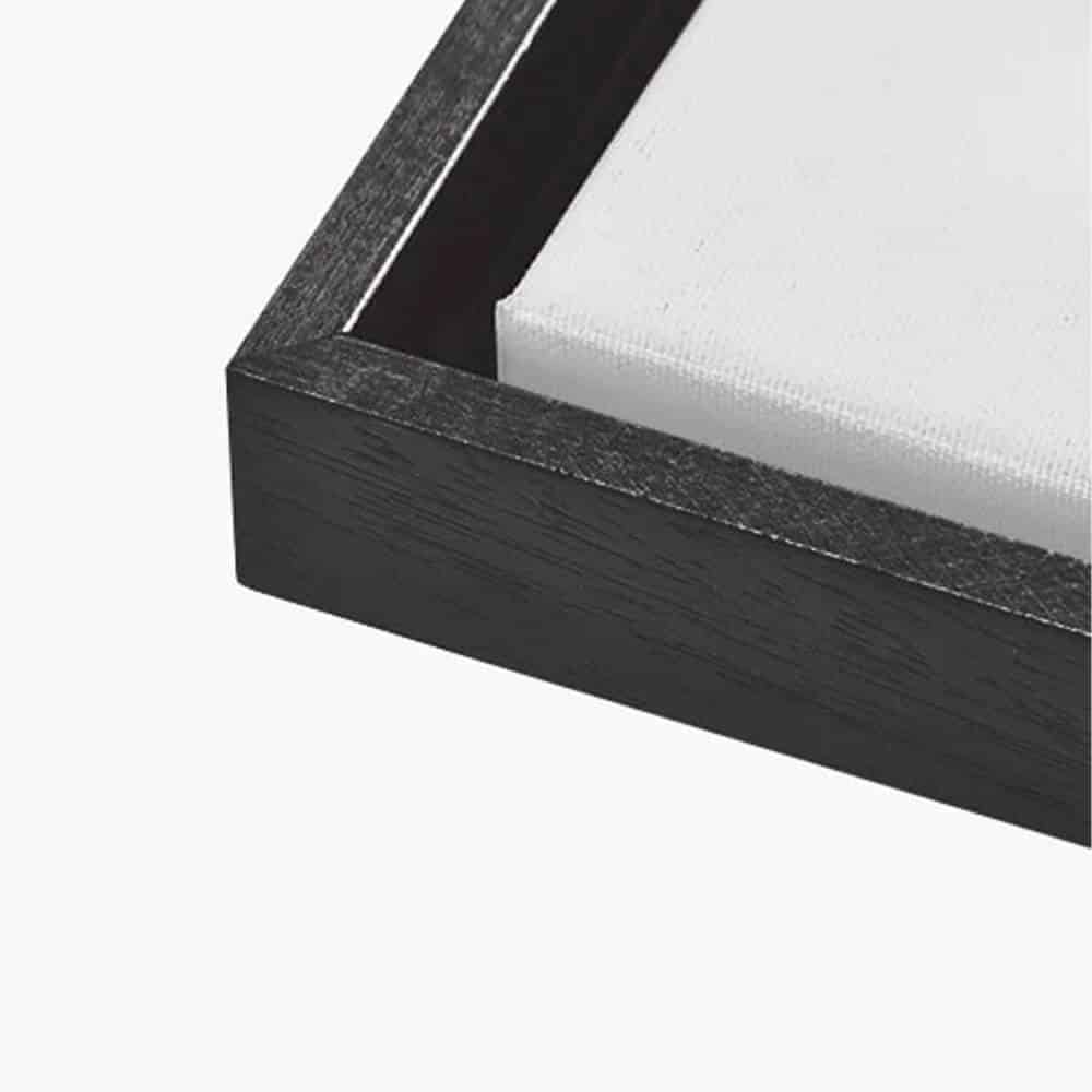 Baklijst - Zwart (Canvas)