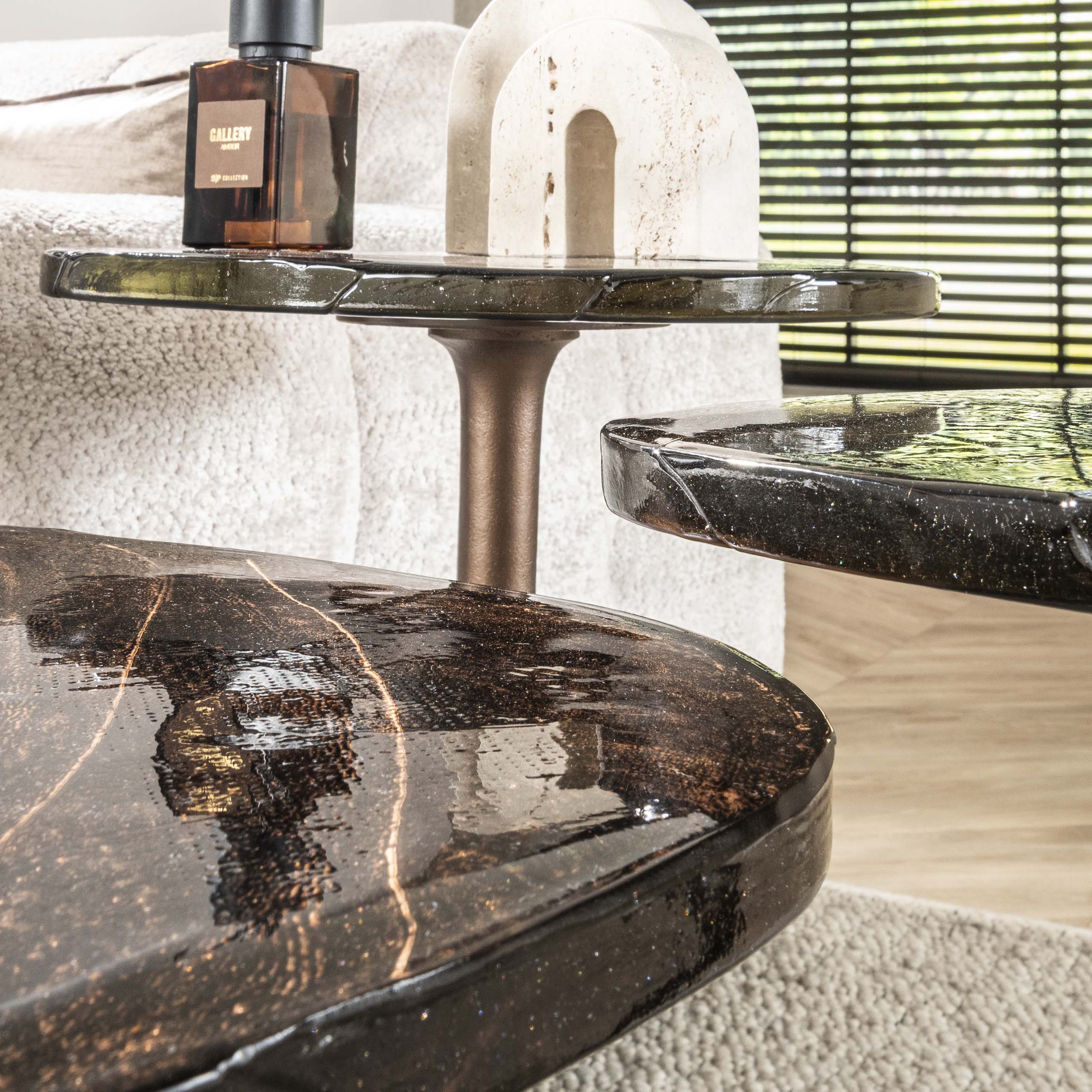 Beistelltisch Eclipse niedrig – Antikes Kupfer