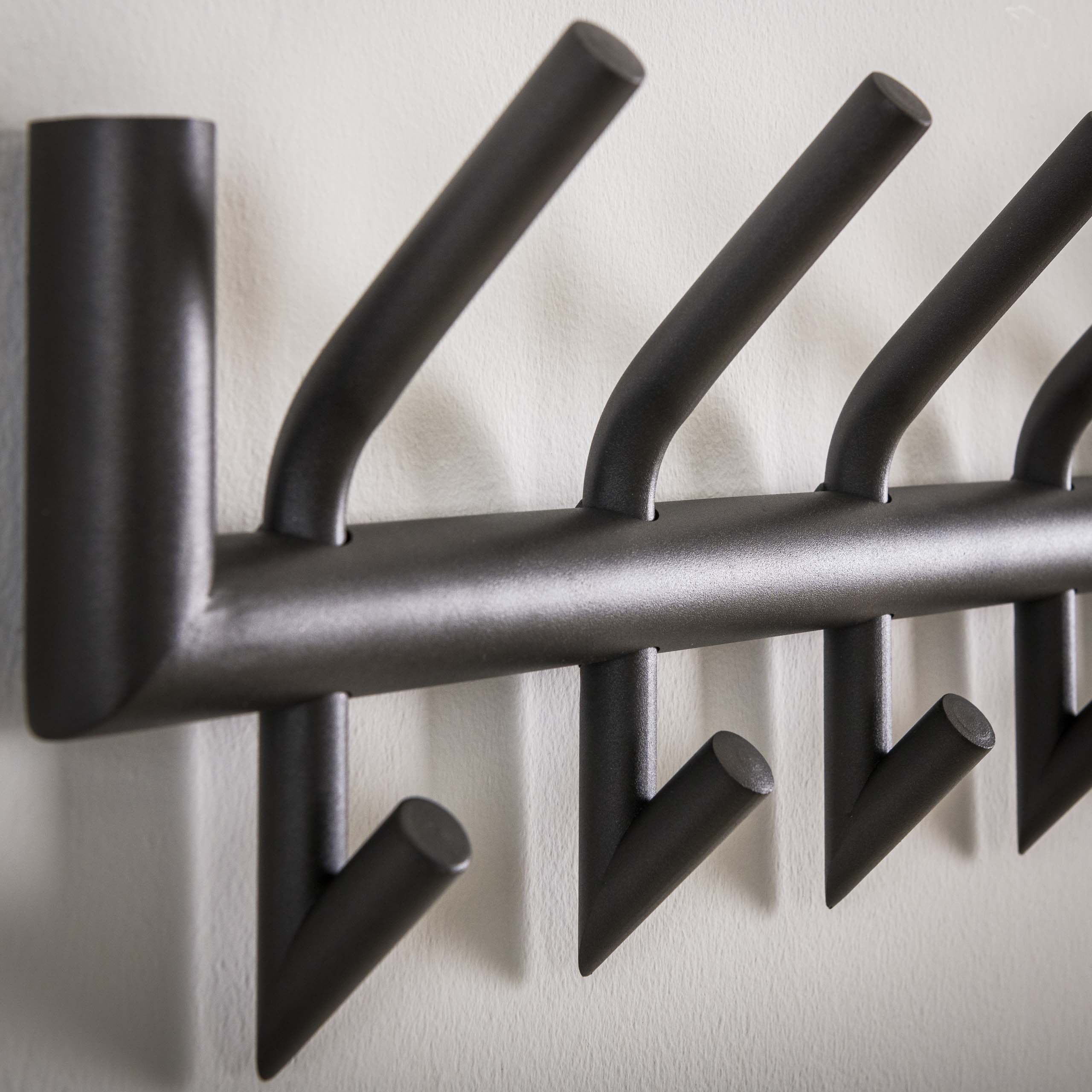 Kleiderschrank 2x8 Eck-Runddusche / Dunkelgrau Matt