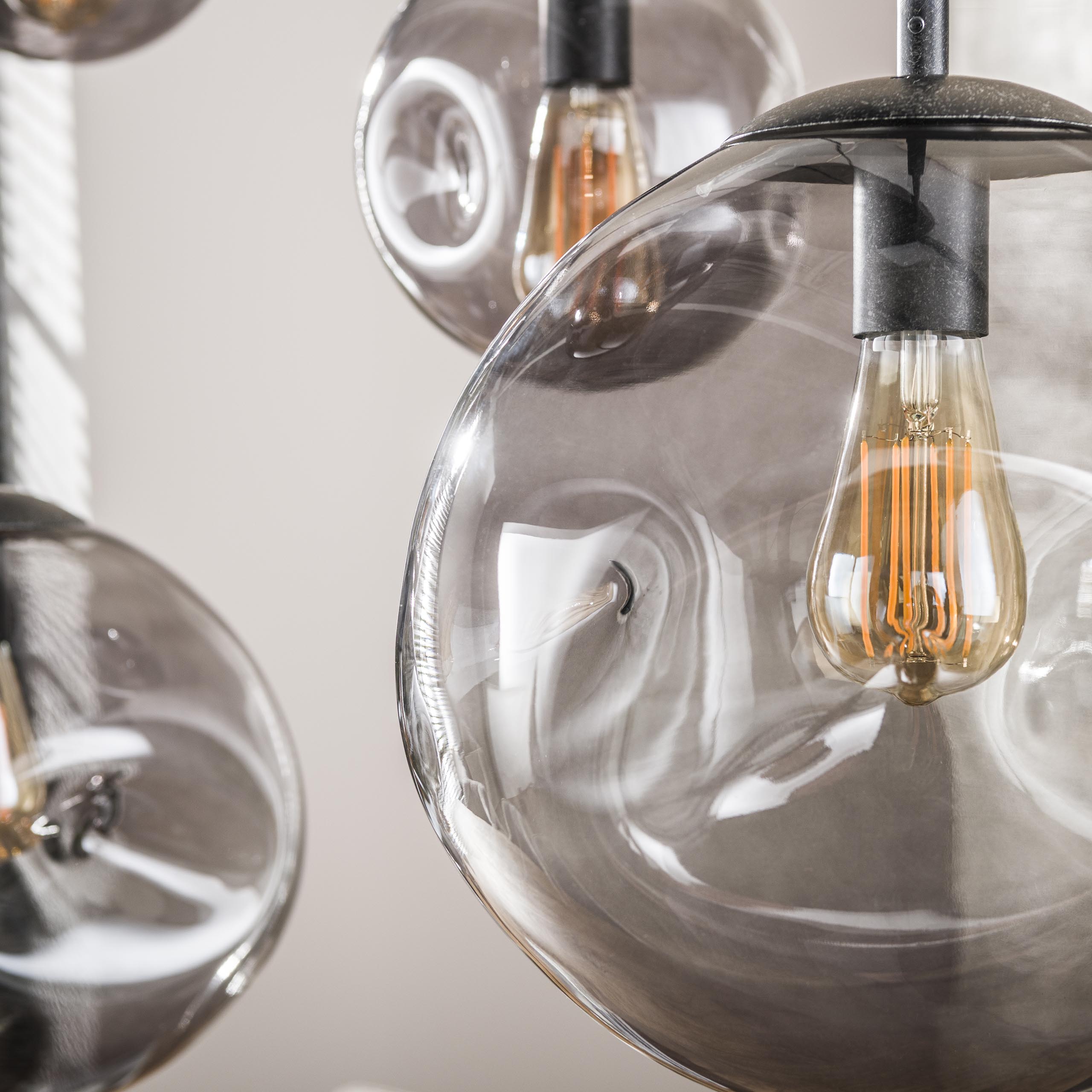 Hängelampe Stellar Black 6-flammig – Artic Black