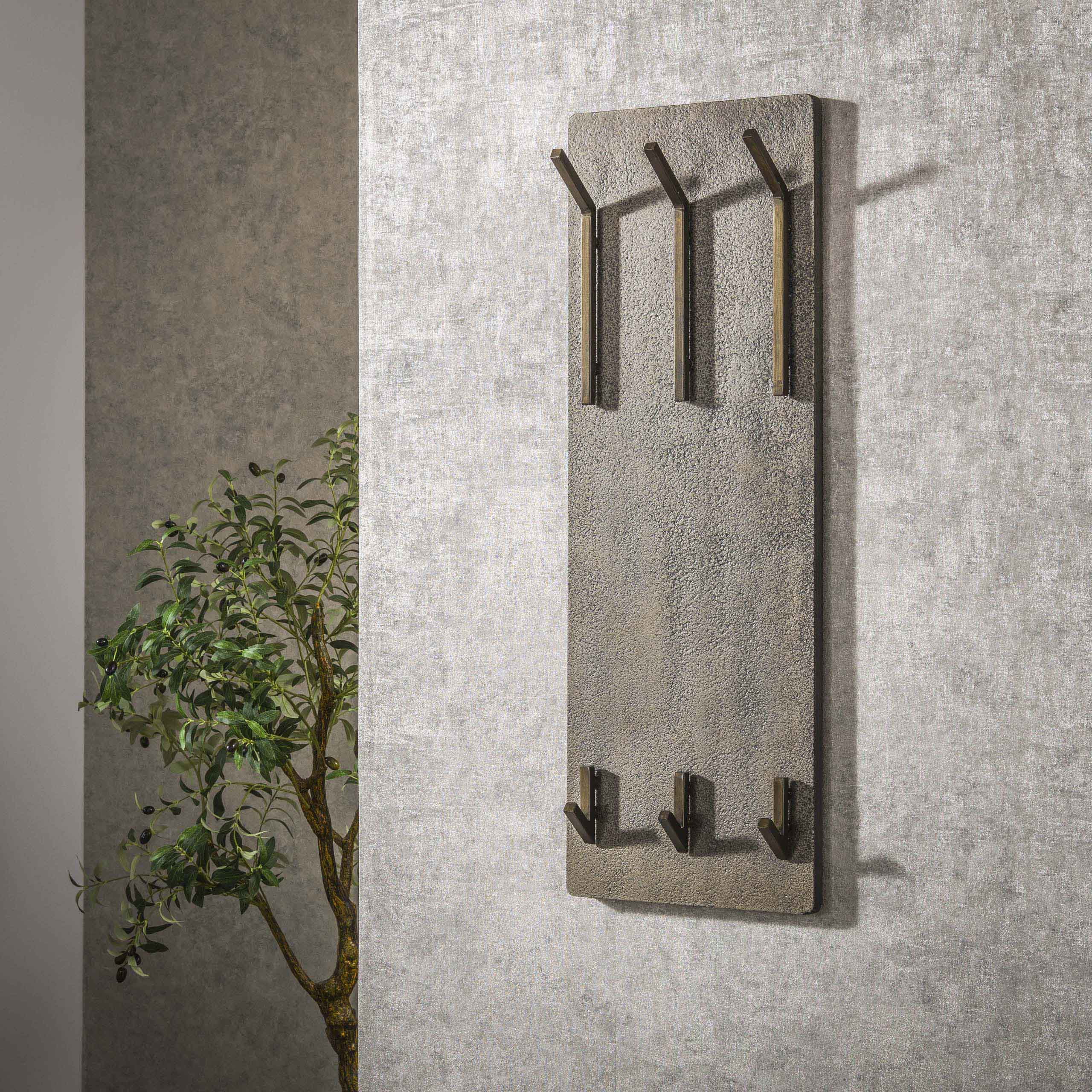 Garderobe Ferro 2x3 Haken hoch / Bronze antik