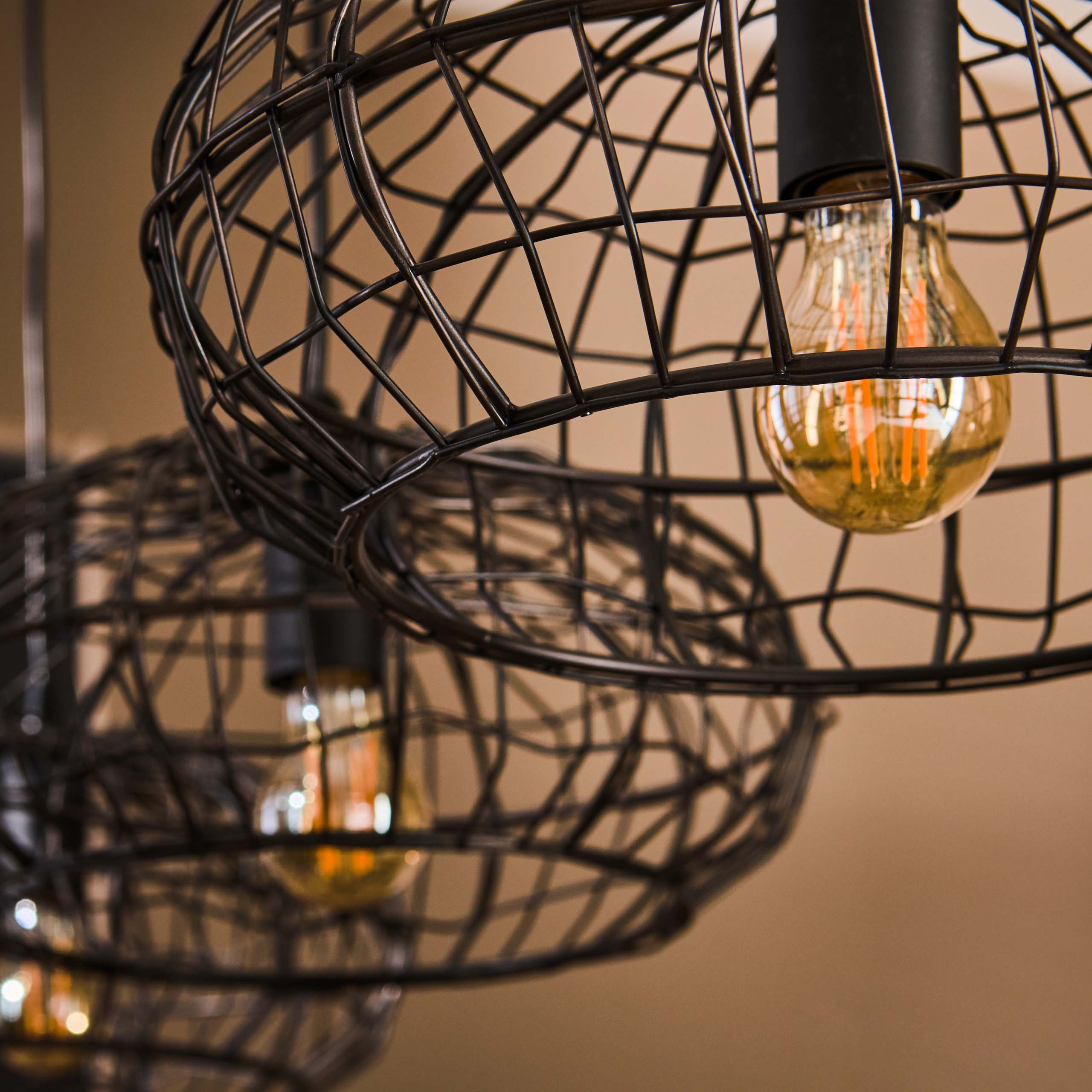 Hängelampe 4L connect XL / Schwarzbraun