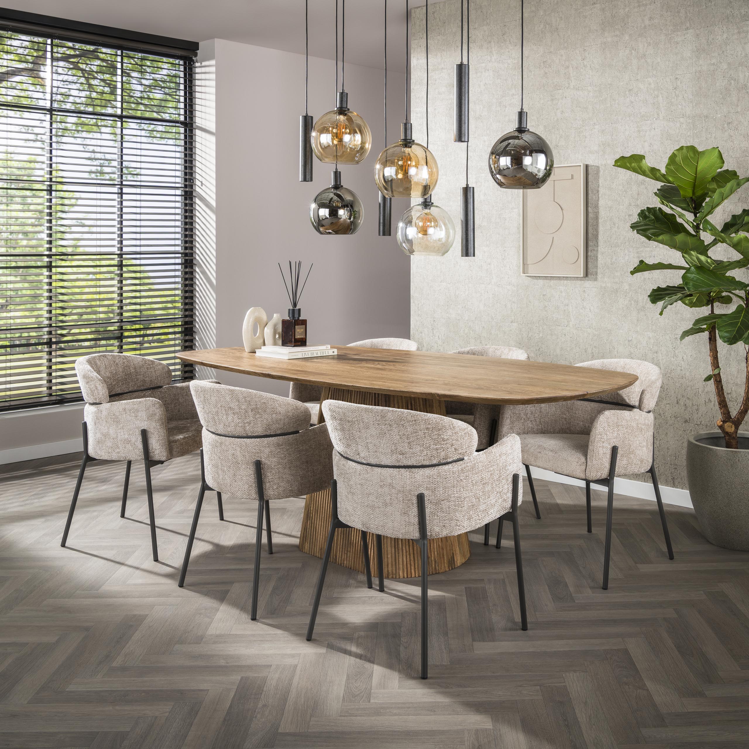 Sessel Curva - 2er-Set - Hoven Sand