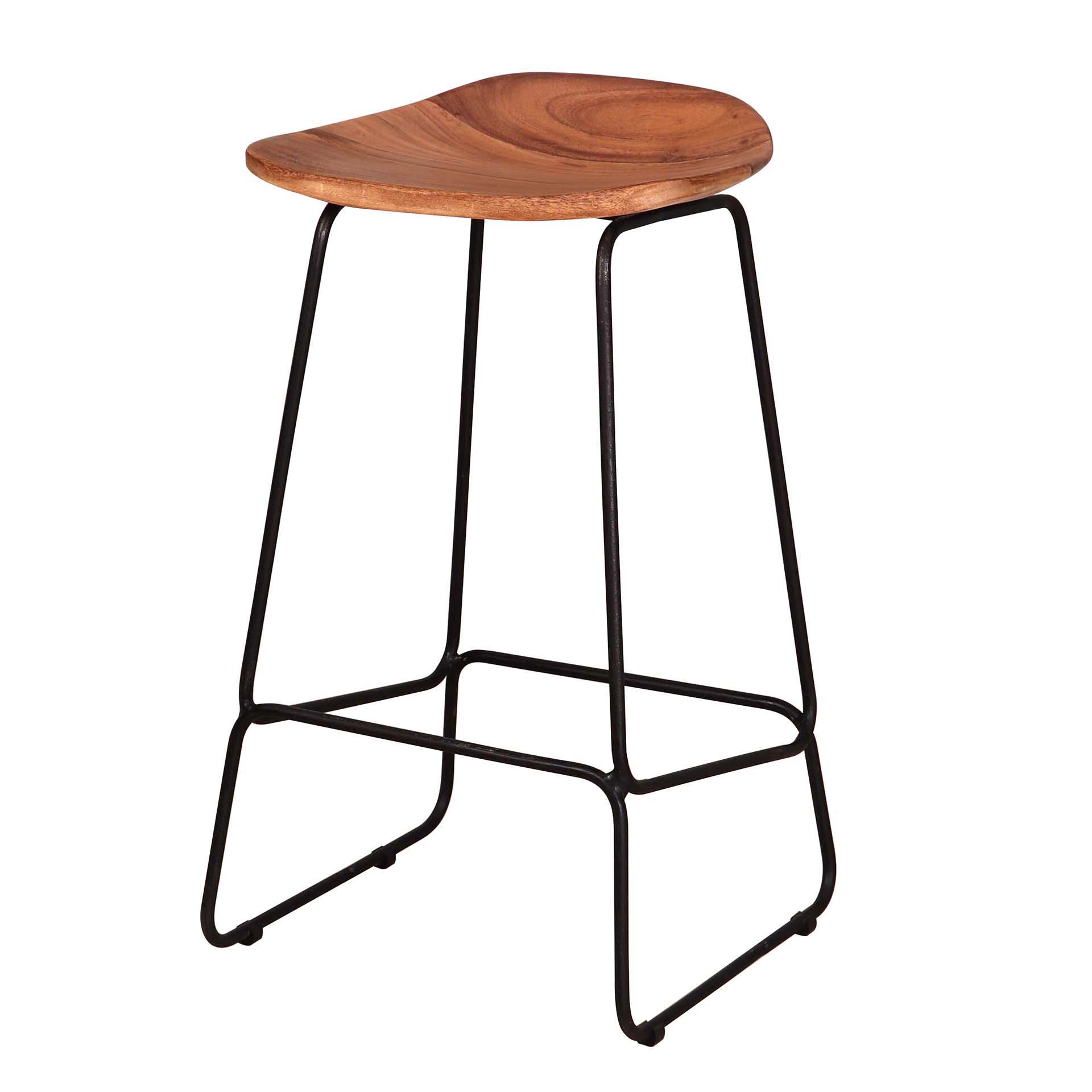 Barhocker Holz ergo. VPE4 / Massive Akazie natur