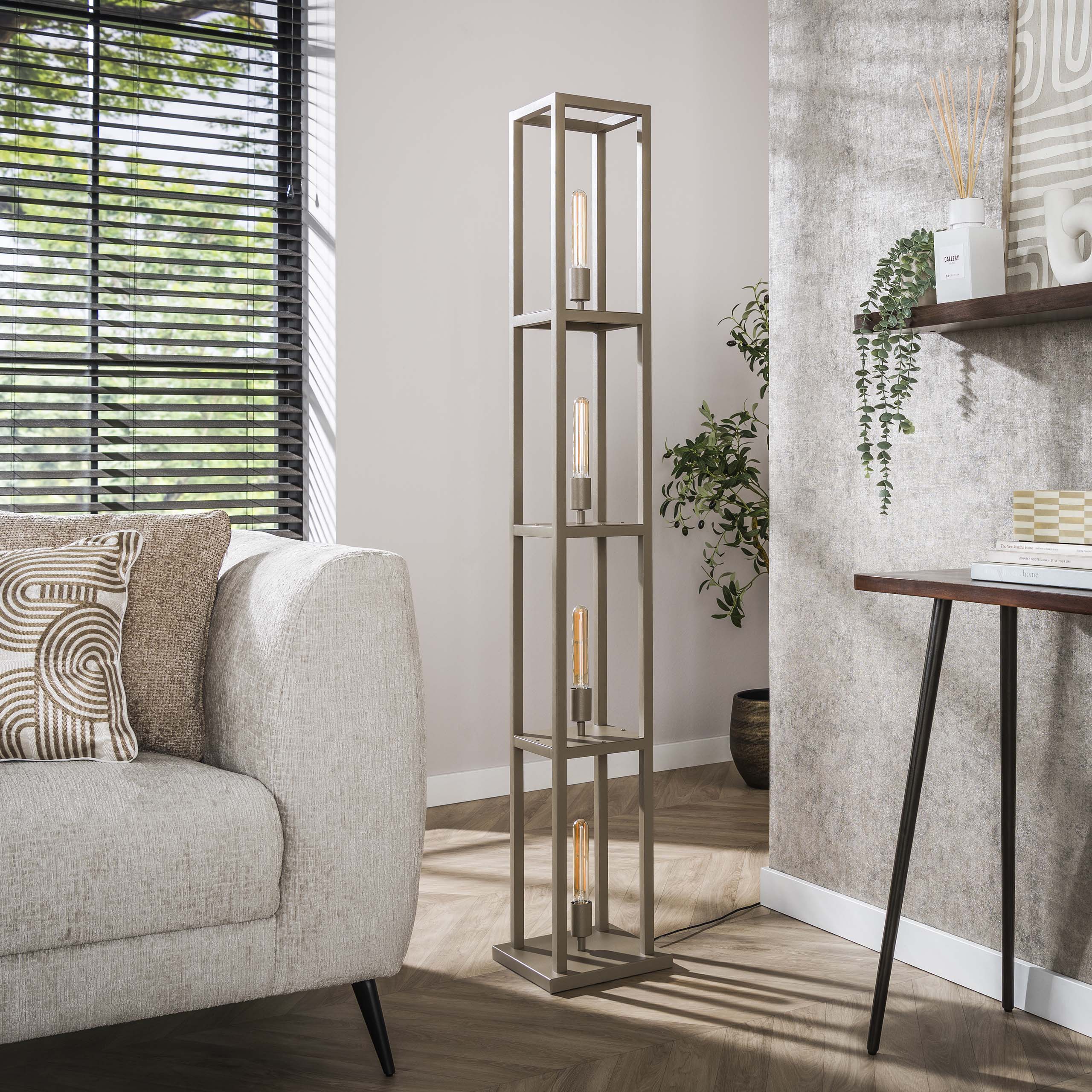 Stehleuchte Quadra 4-flammig - Beige