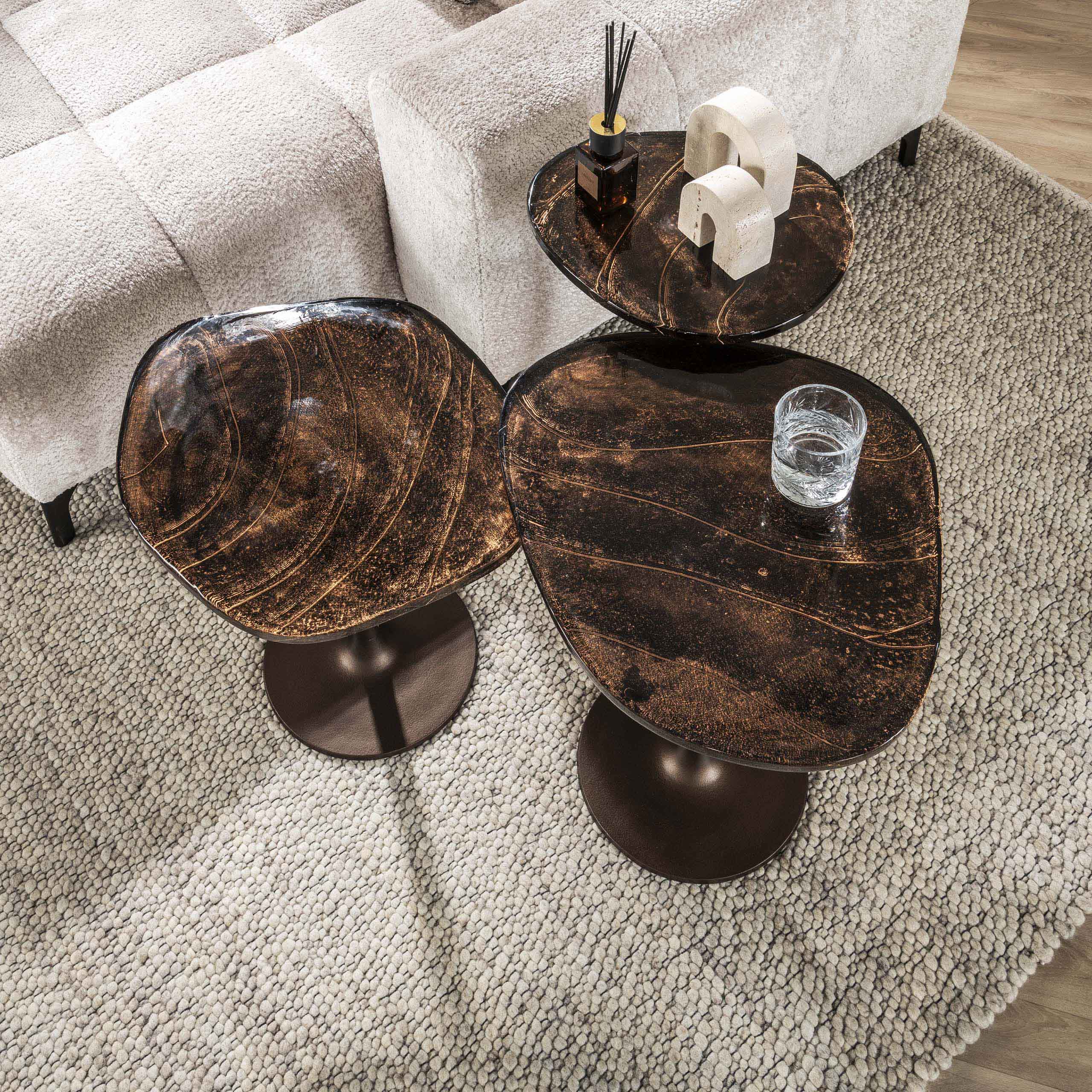 Beistelltisch Eclipse mittel – Antikkupfer