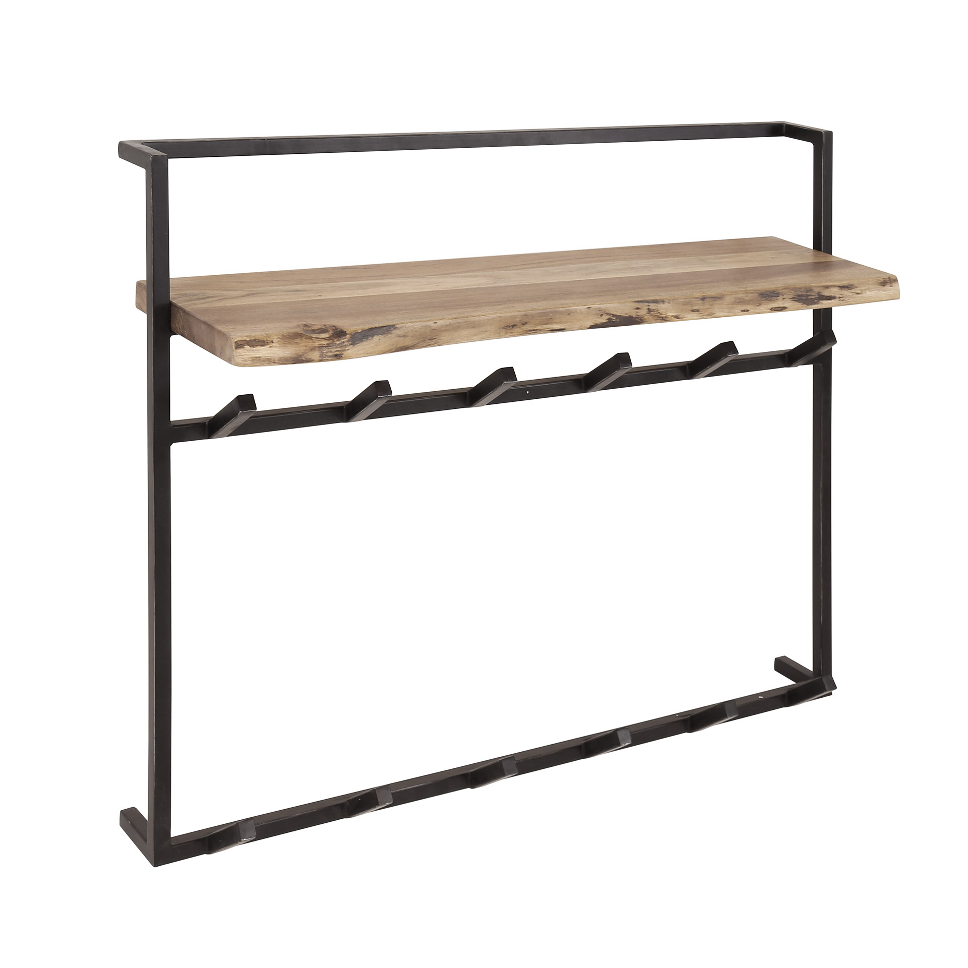 Garderobe Air Solid 12 Haken Hutablage / Massive Akazie natur