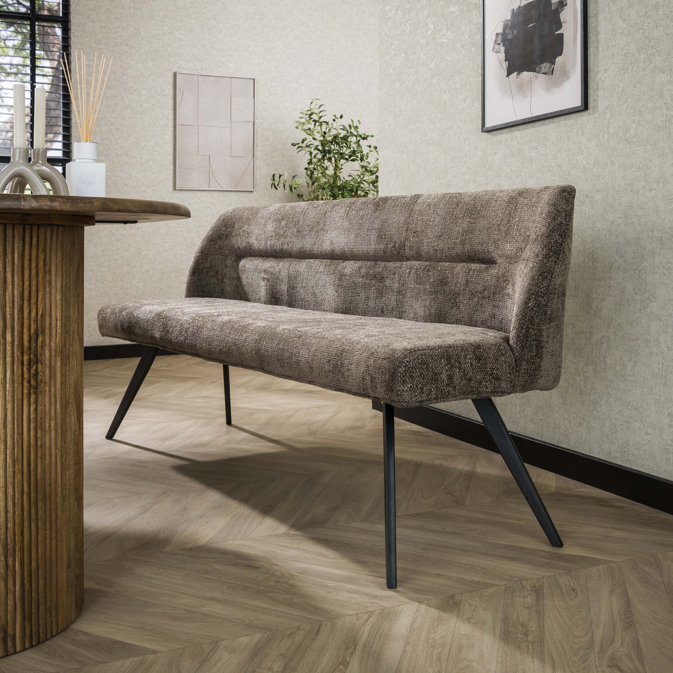Esszimmersofa Pull Hoven - Taupe - Gepolstert