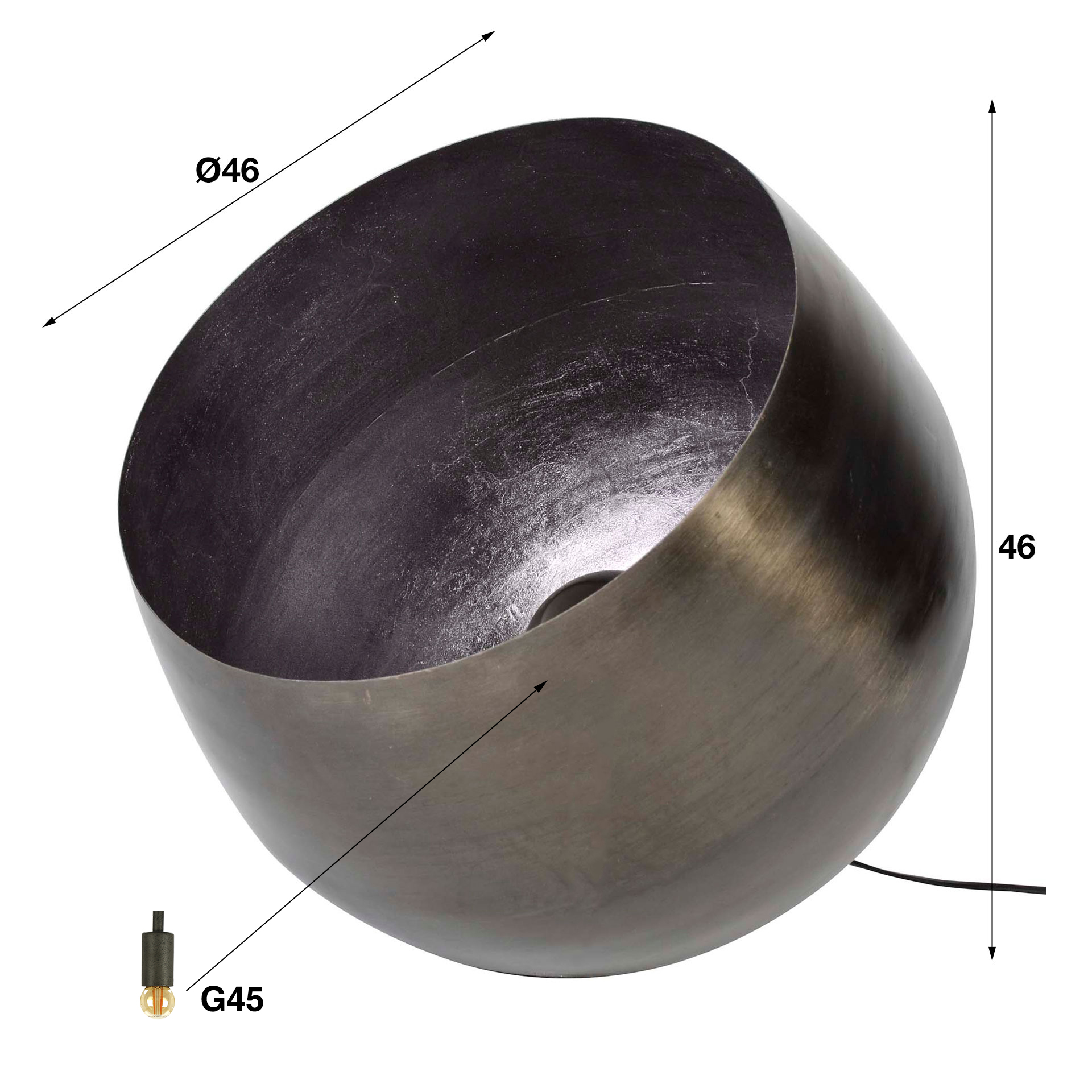 Tischleuchte Cesto XL