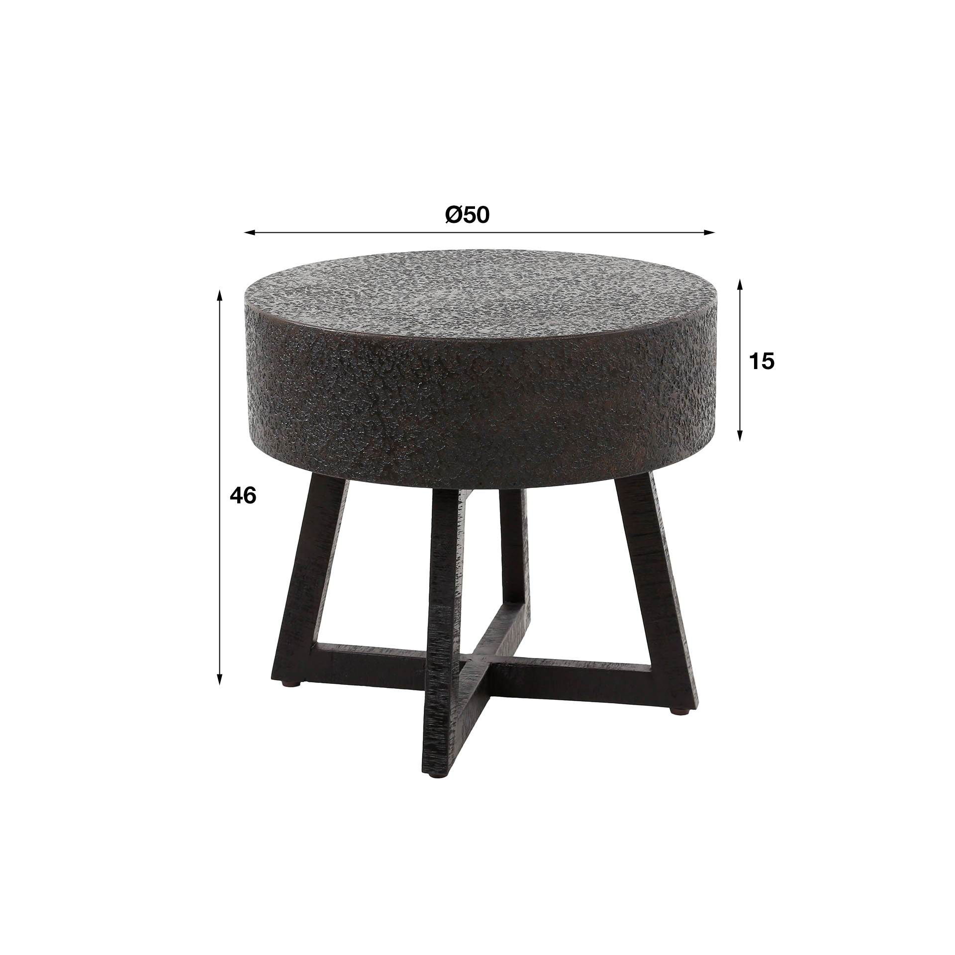 Couchtisch D50 Bulky Ferro / Ferrometallic