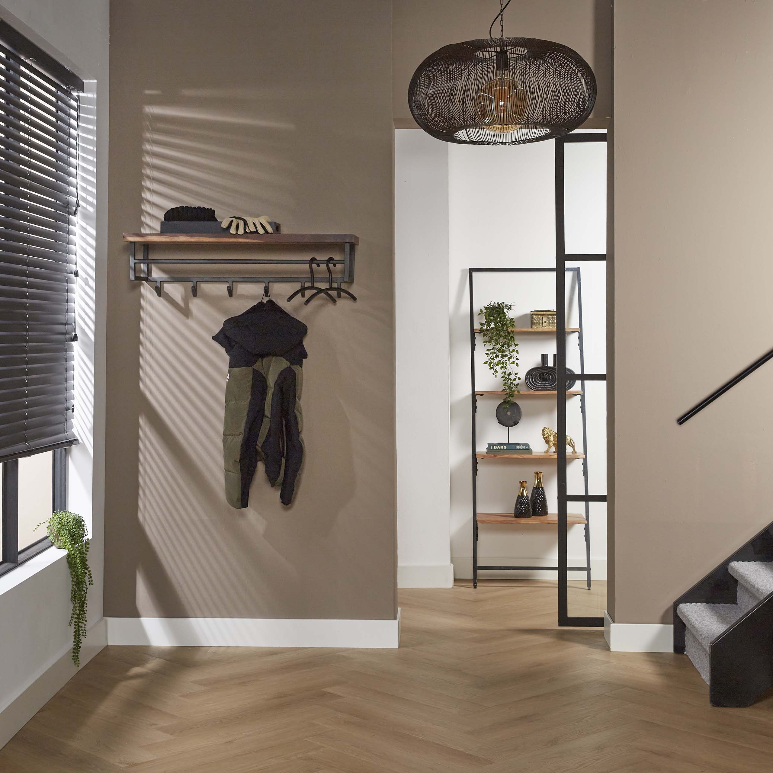 Garderobe Daytona Hutablage 6 Haken - Massive Saja