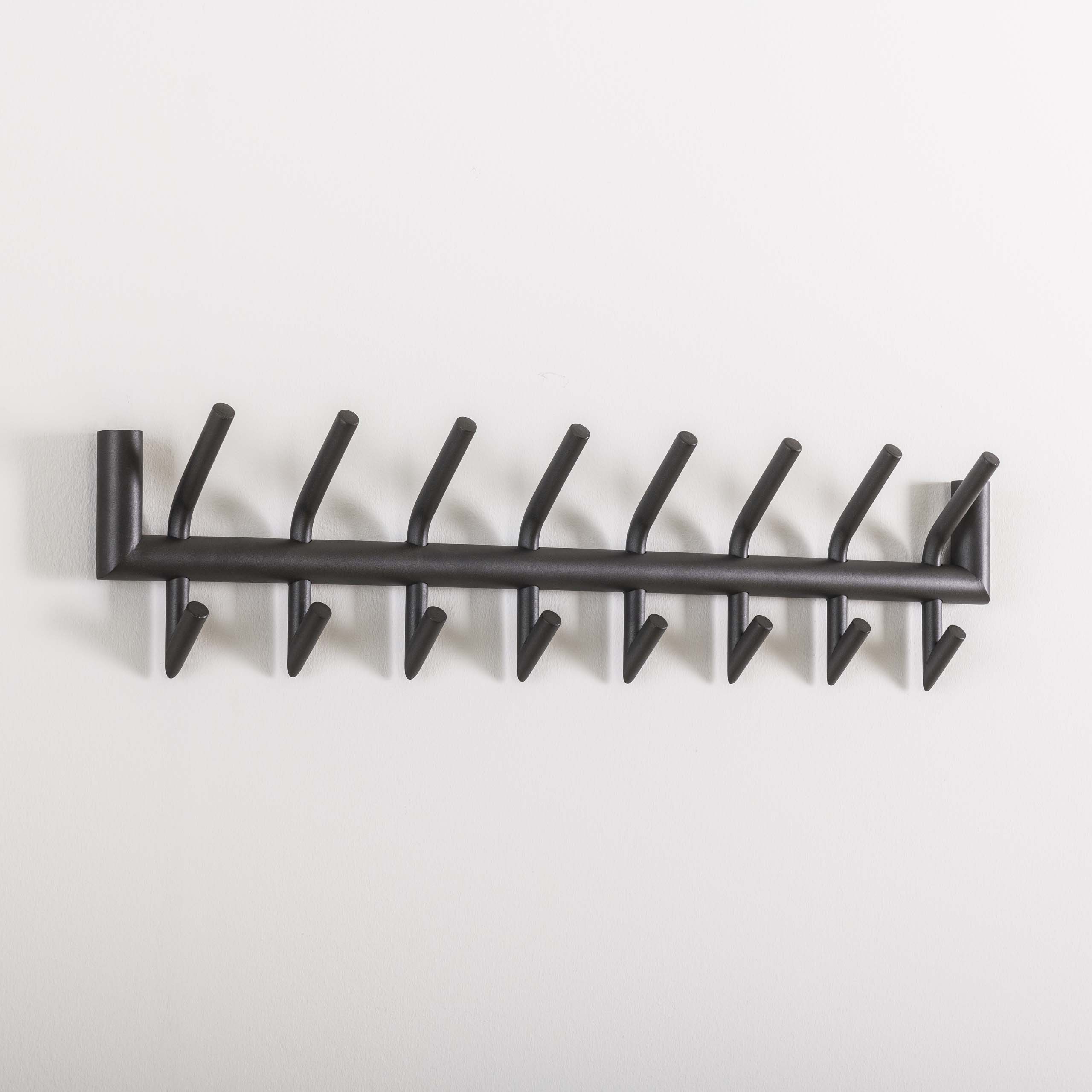 Kleiderschrank 2x8 Eck-Runddusche / Dunkelgrau Matt