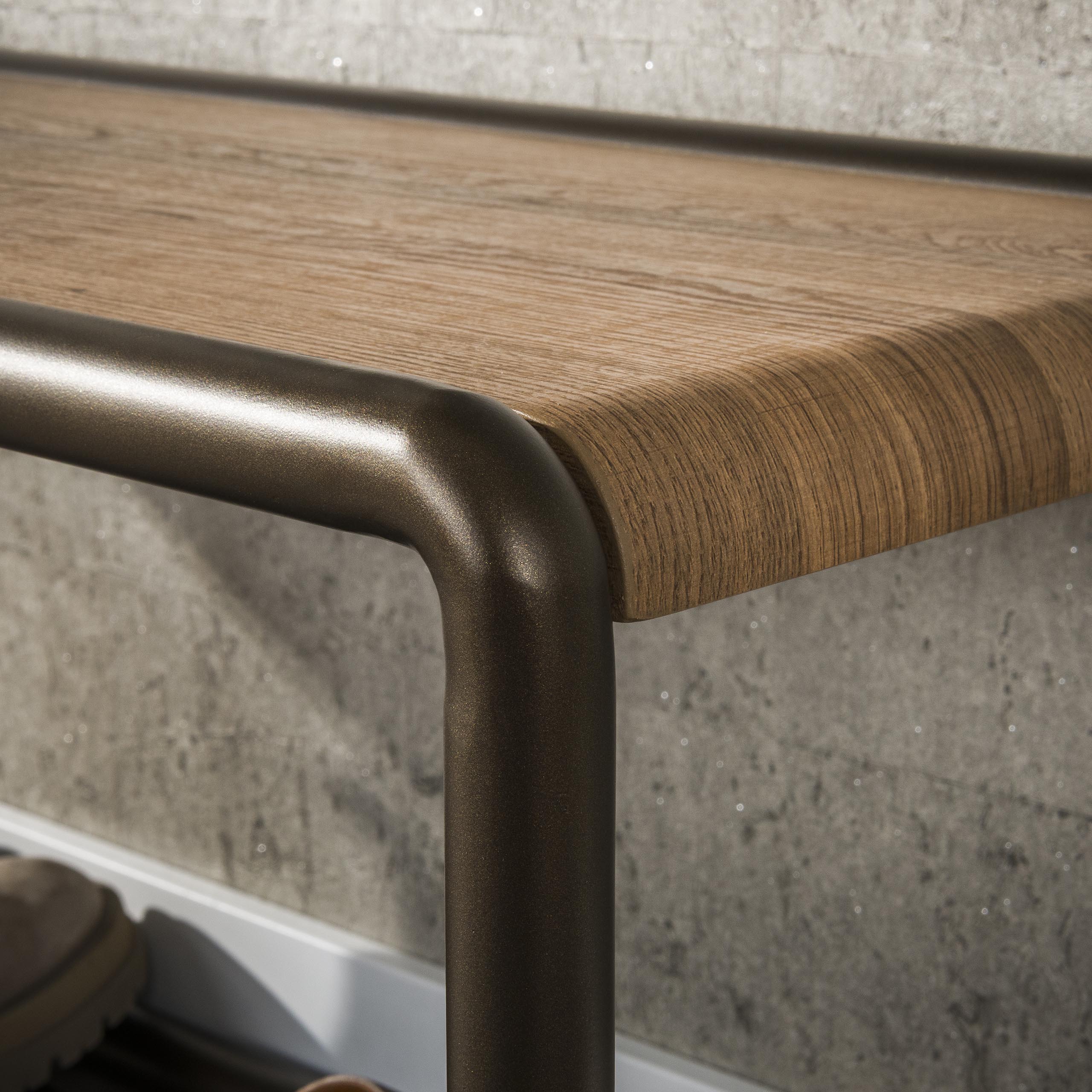 Schuhbank Luno Drift braun – Aufbewahrungsbank