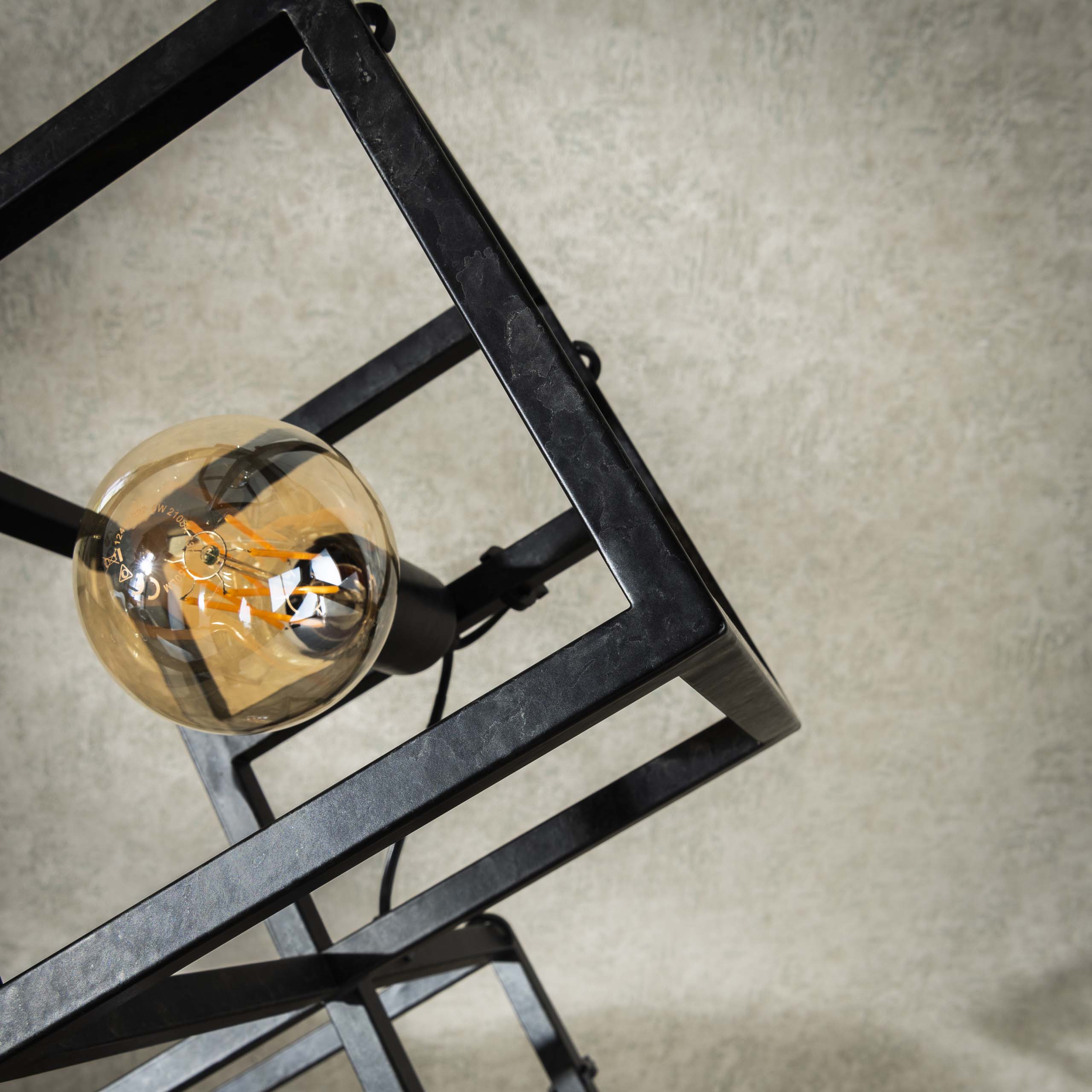 Stehleuchte Cube 4-flammig – Anthrazit