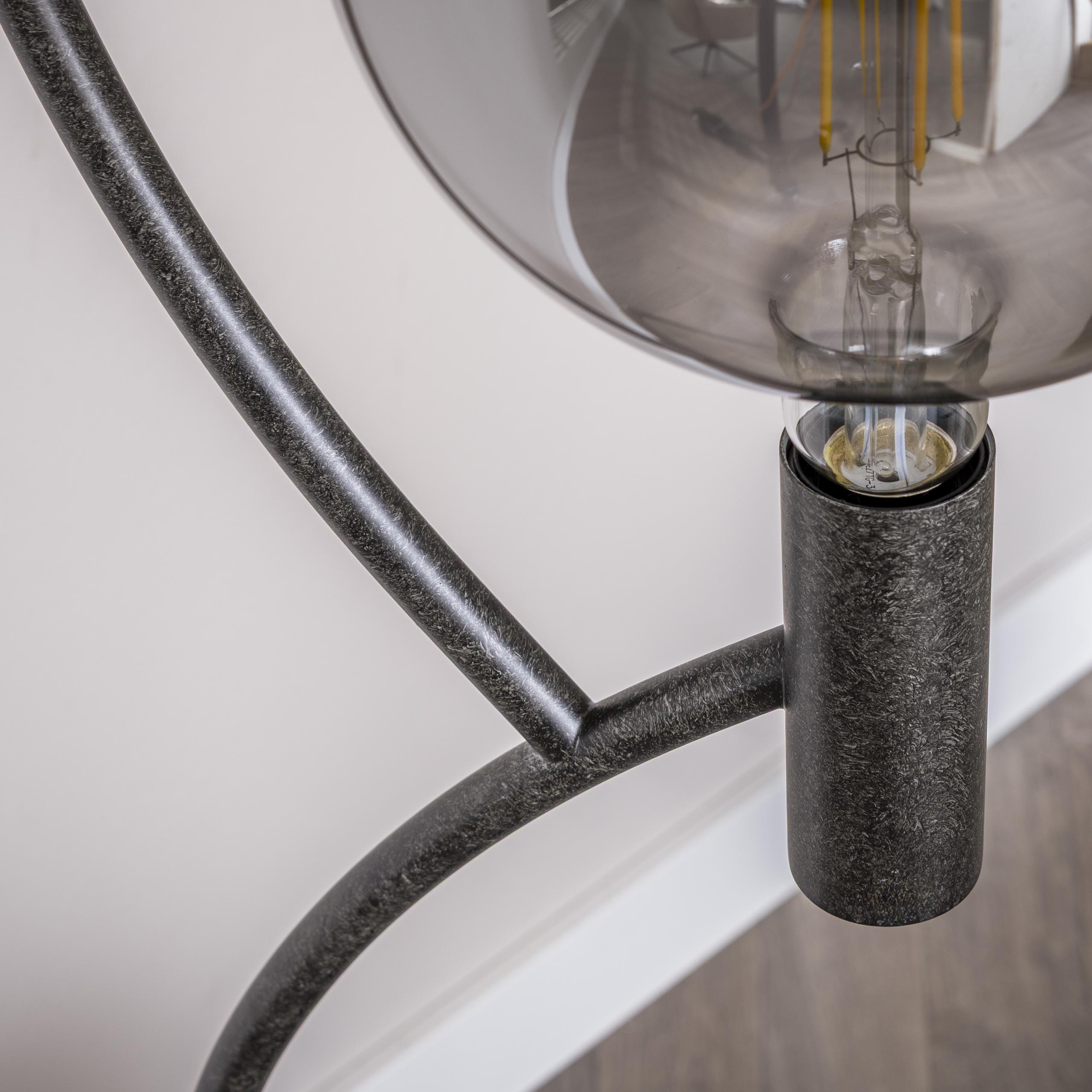 Stehleuchte Arcus 3-flammig - Artic schwarz