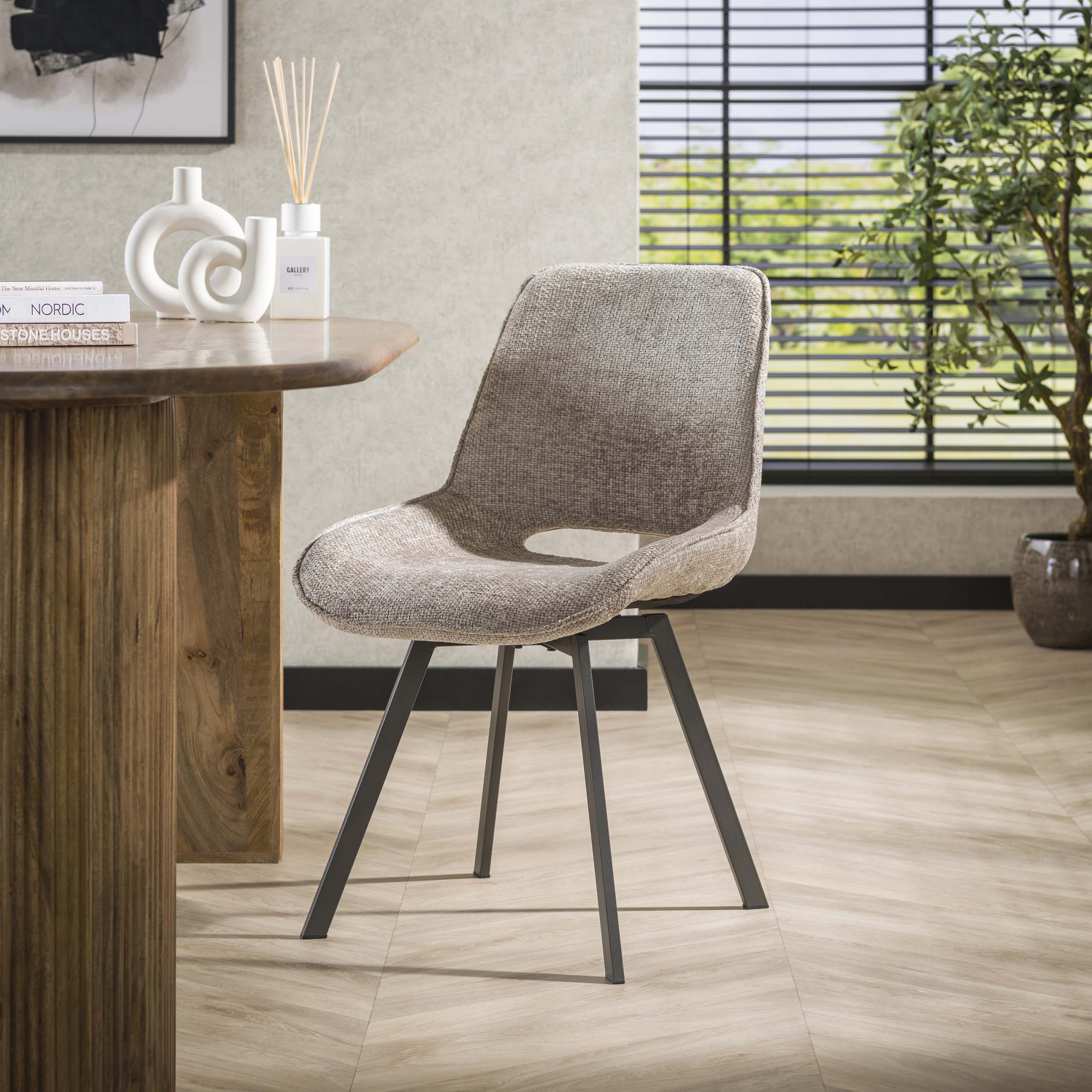 Drehstuhl drehbar - 4 Stück verpackt - Hoven Sand