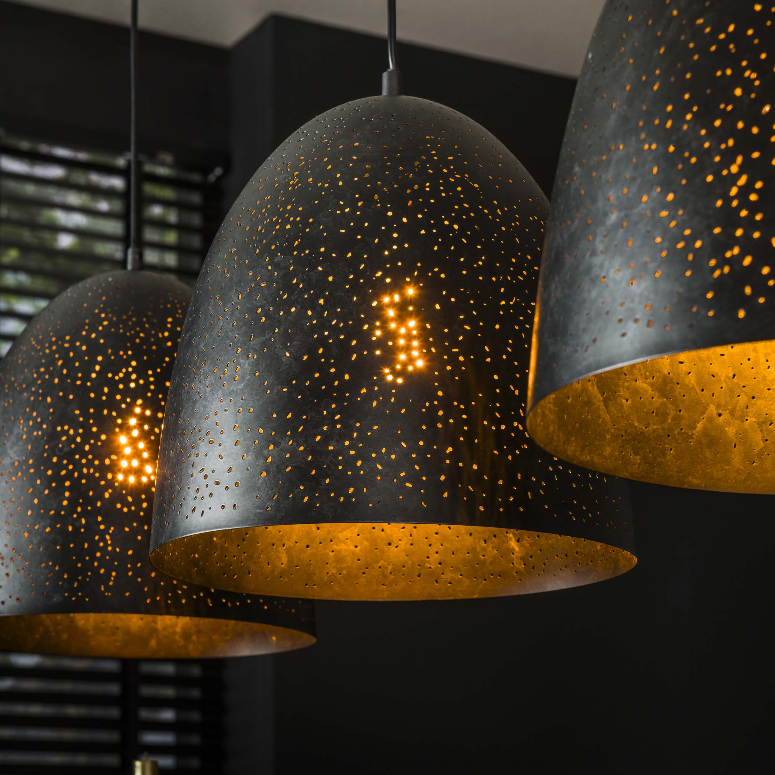 Hängelampe Cosmos 3L / Anthrazit