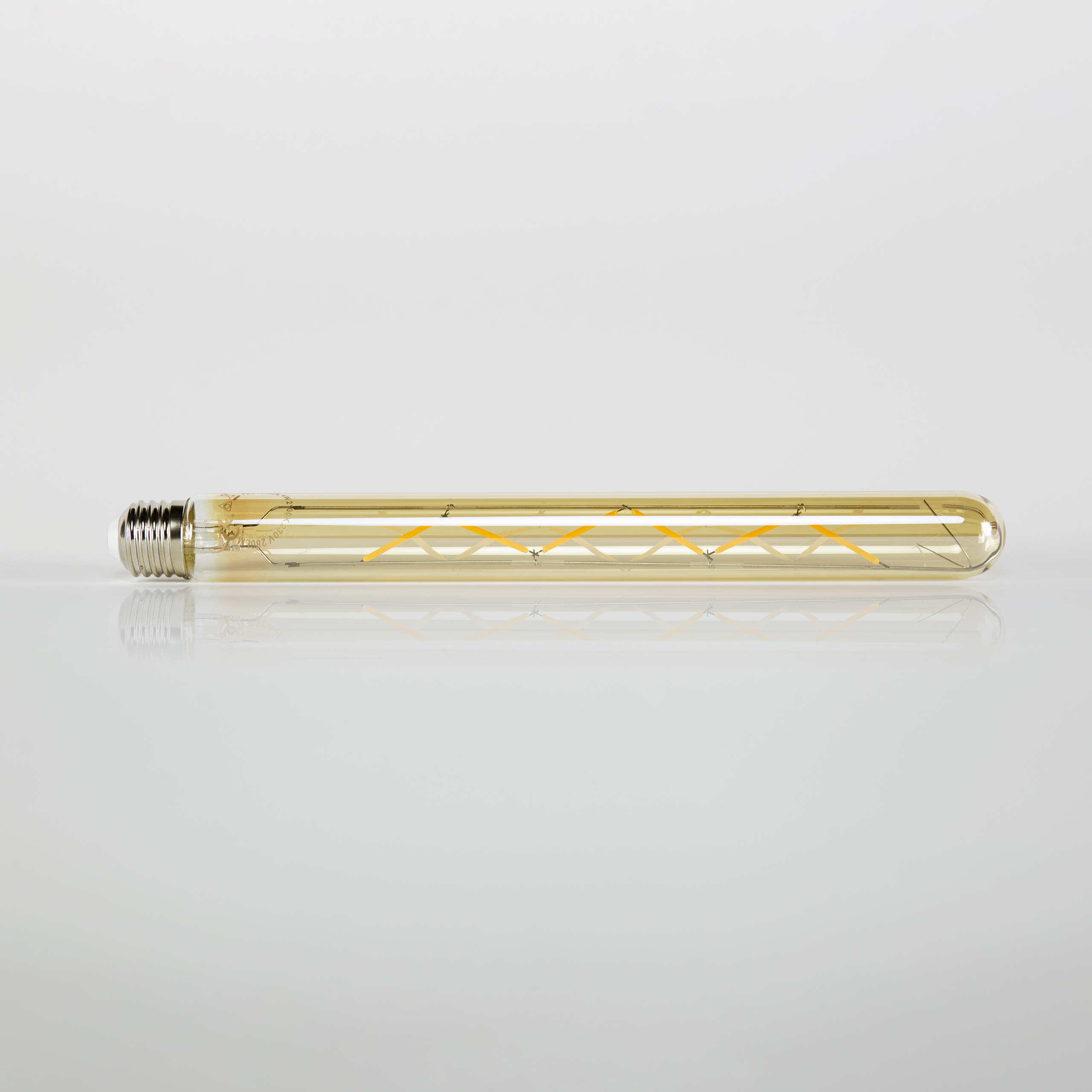 Lichtquelle LED [T32-L300] Filamentröhre 30 cm – E27 4W 2100K 280lm dimmbar / Braunglas