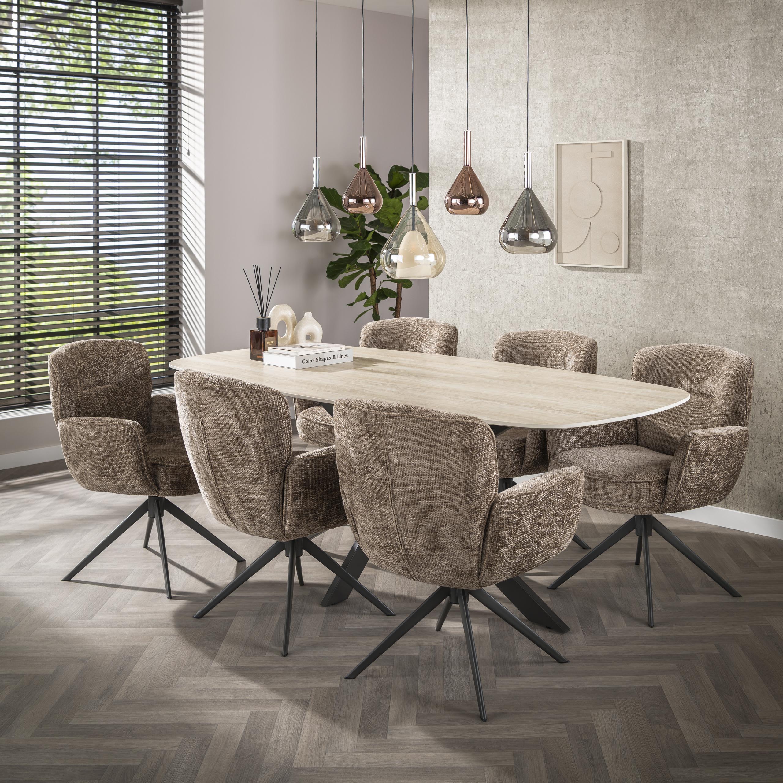 Hängelampe Wings 5-flammig - Schwarz