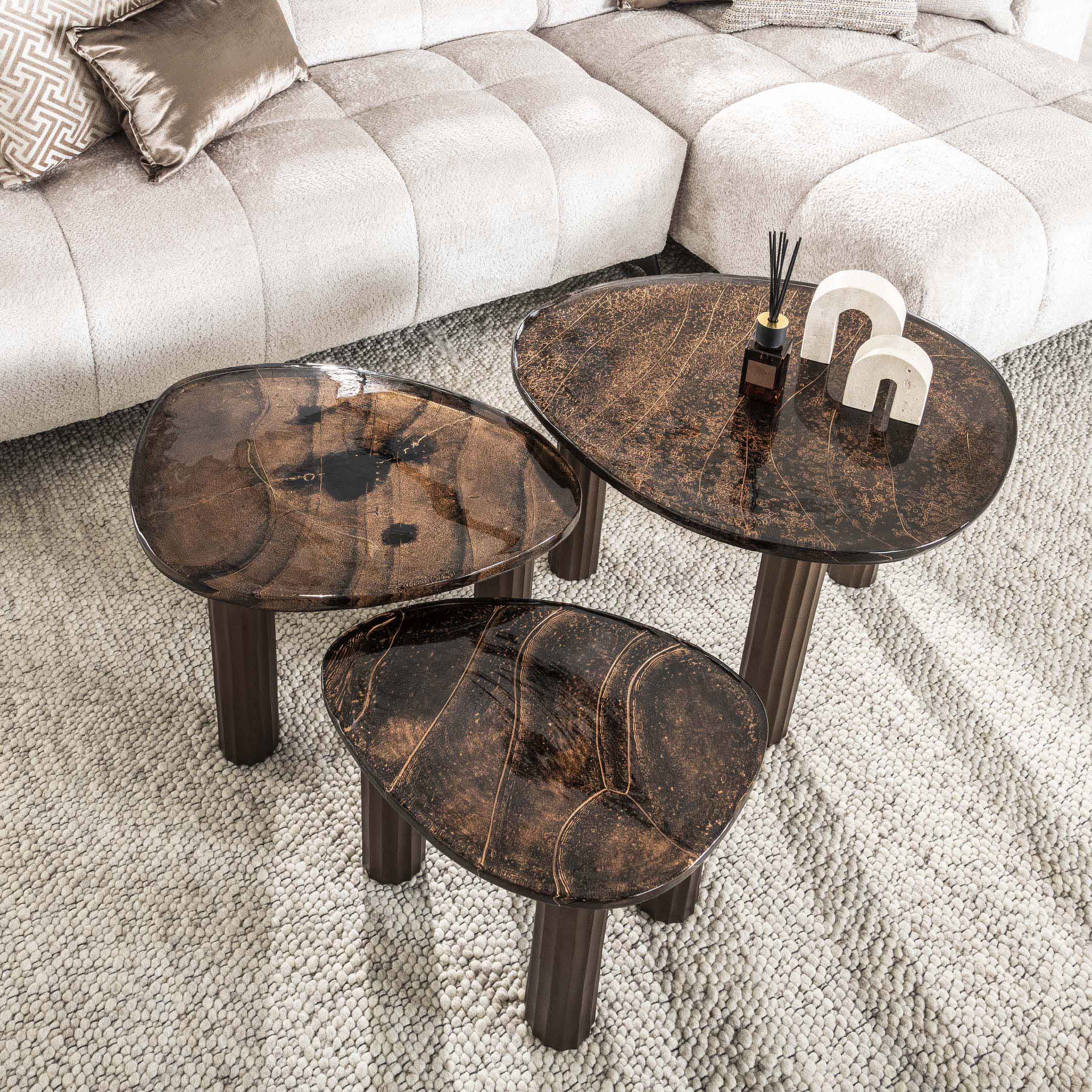 Couchtisch Eclipse L – Antik-Kupfer