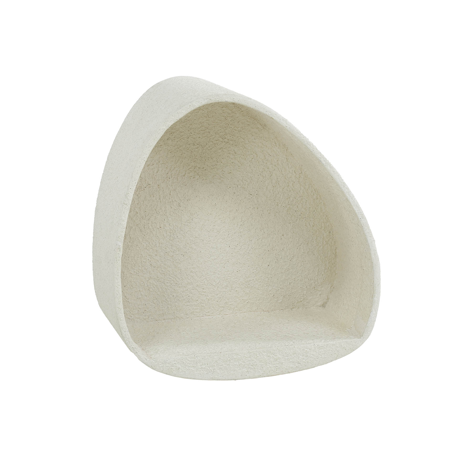 Wandregal aus Steindreieck / Marmorverbundstoff