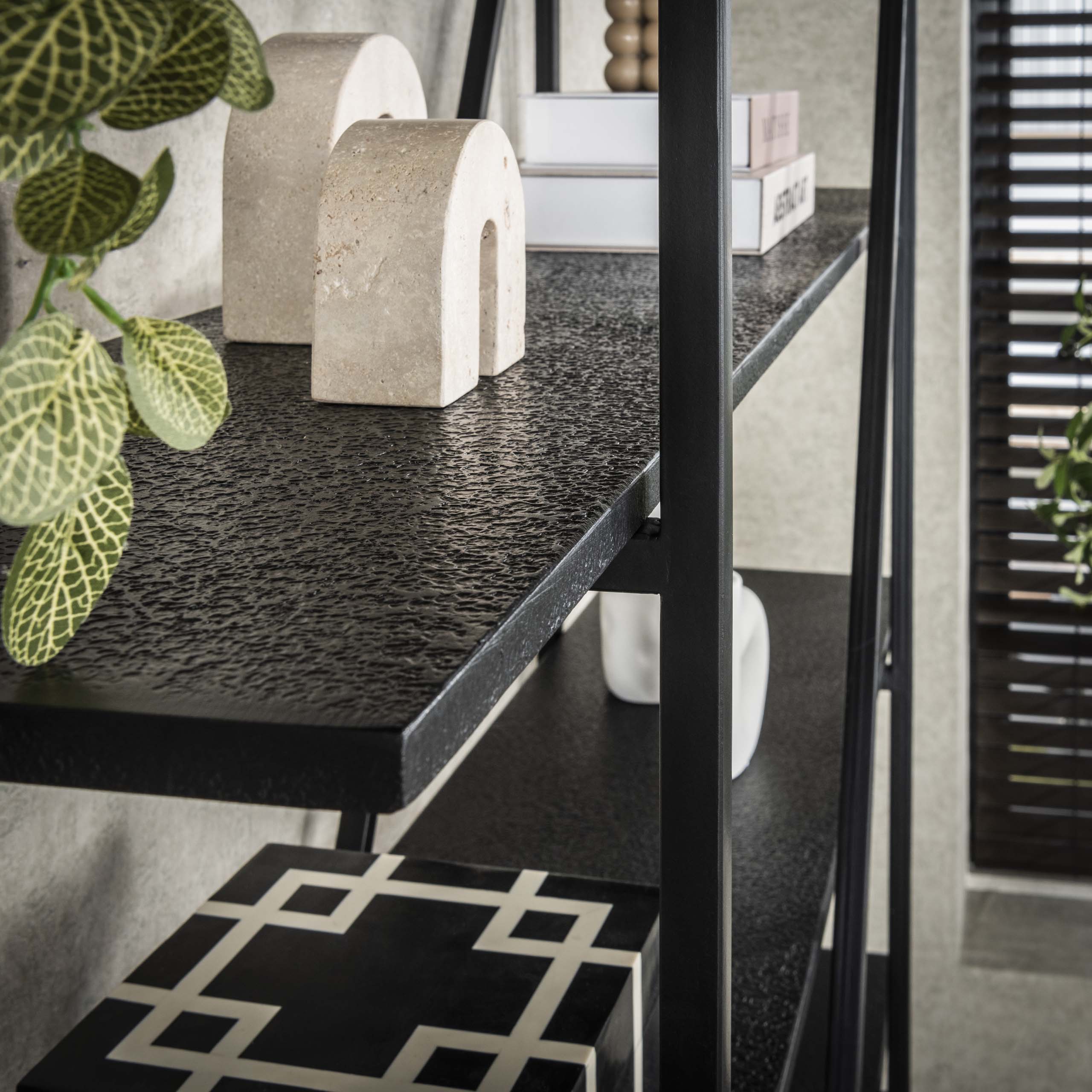 Wandregal Piega 5-lagig 140 cm - Grau